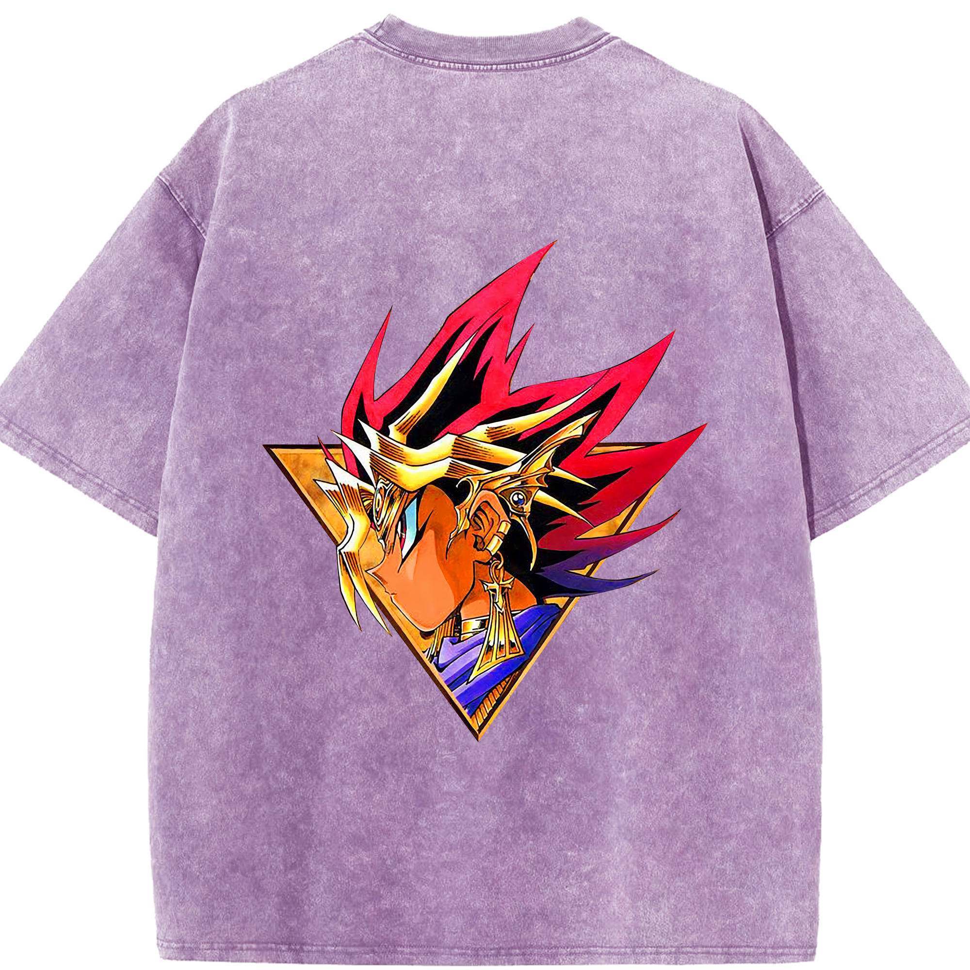（画像用） 遊☆戯☆王 Yu-Gi-Oh! 綿100% ヴィンテージ風 半袖Tシャツ（背面プリント）