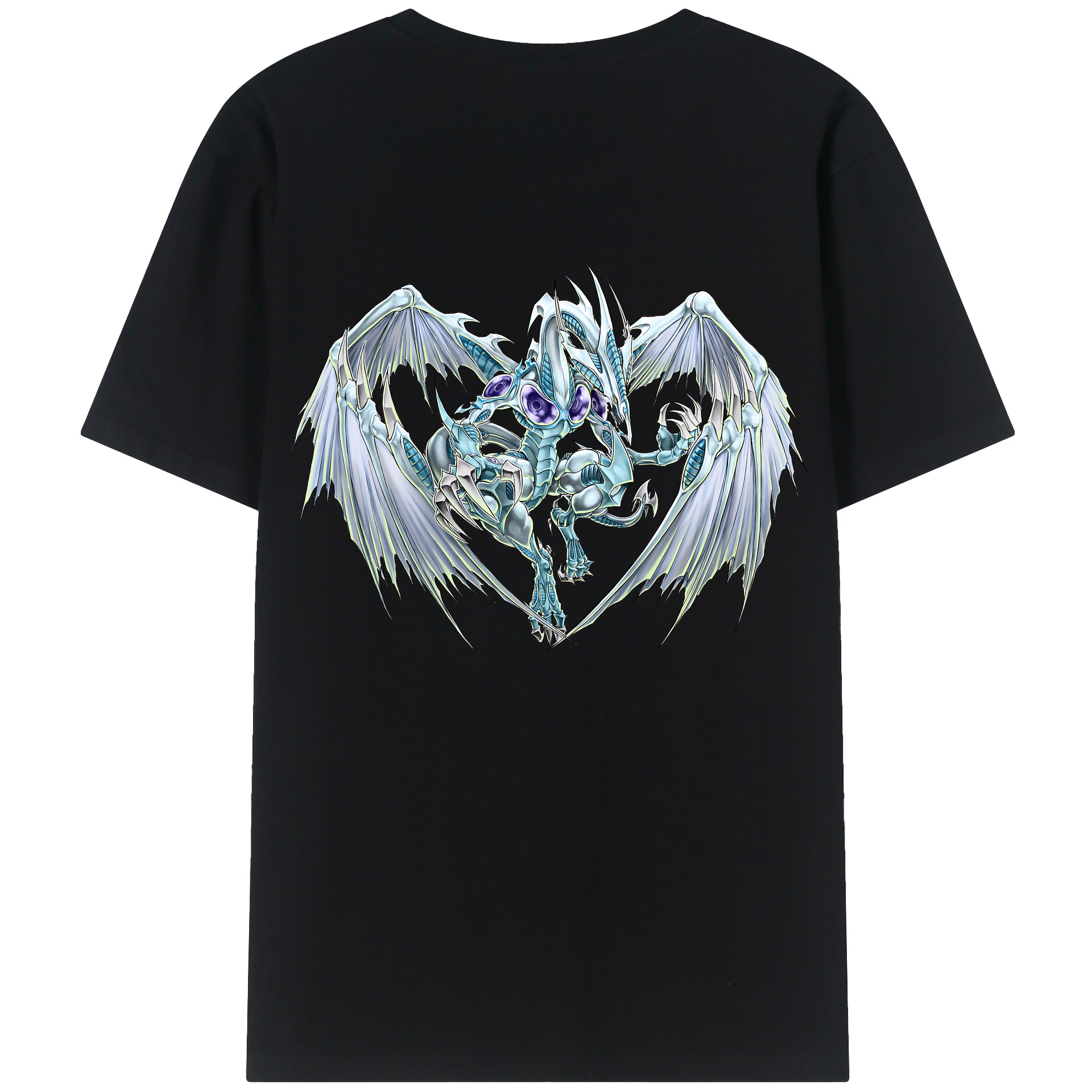 （画像用） 遊☆戯☆王 Yu-Gi-Oh! 綿100％ メンズ半袖Tシャツ（バックプリント） 通気性