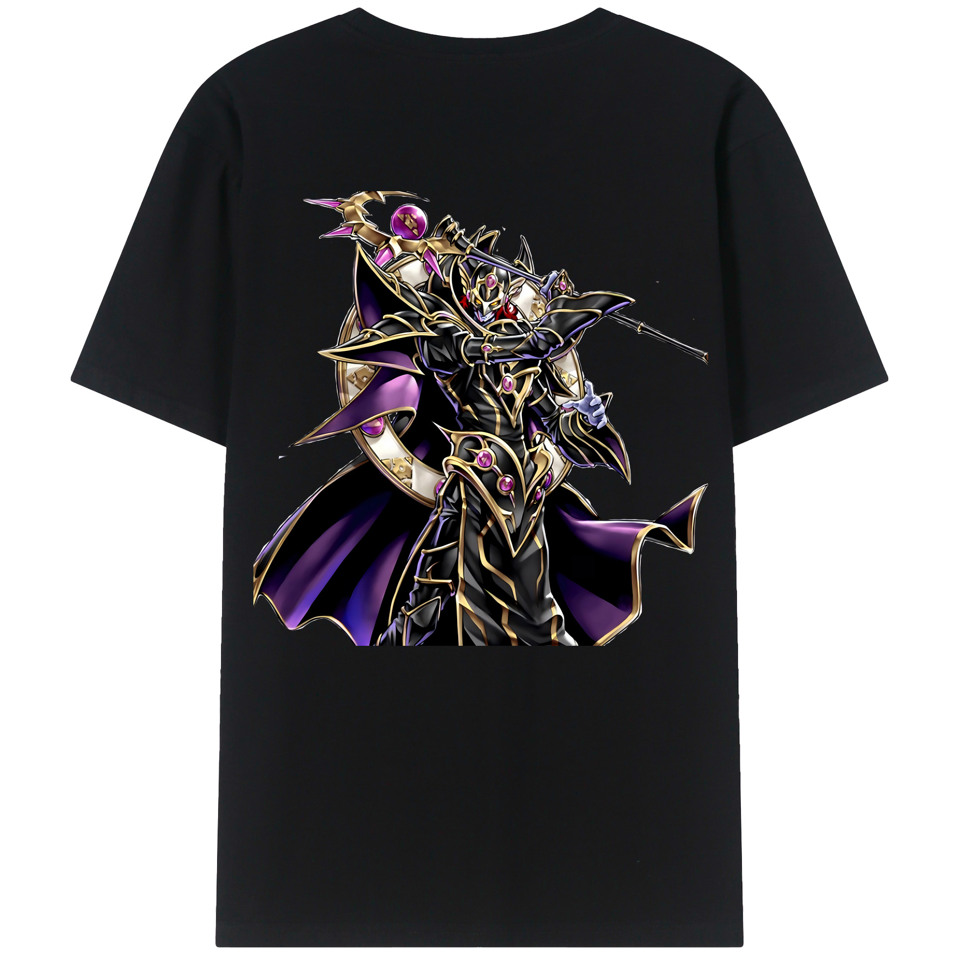 （画像用） 遊☆戯☆王 Yu-Gi-Oh! 綿100％ メンズ半袖Tシャツ（バックプリント） 通気性
