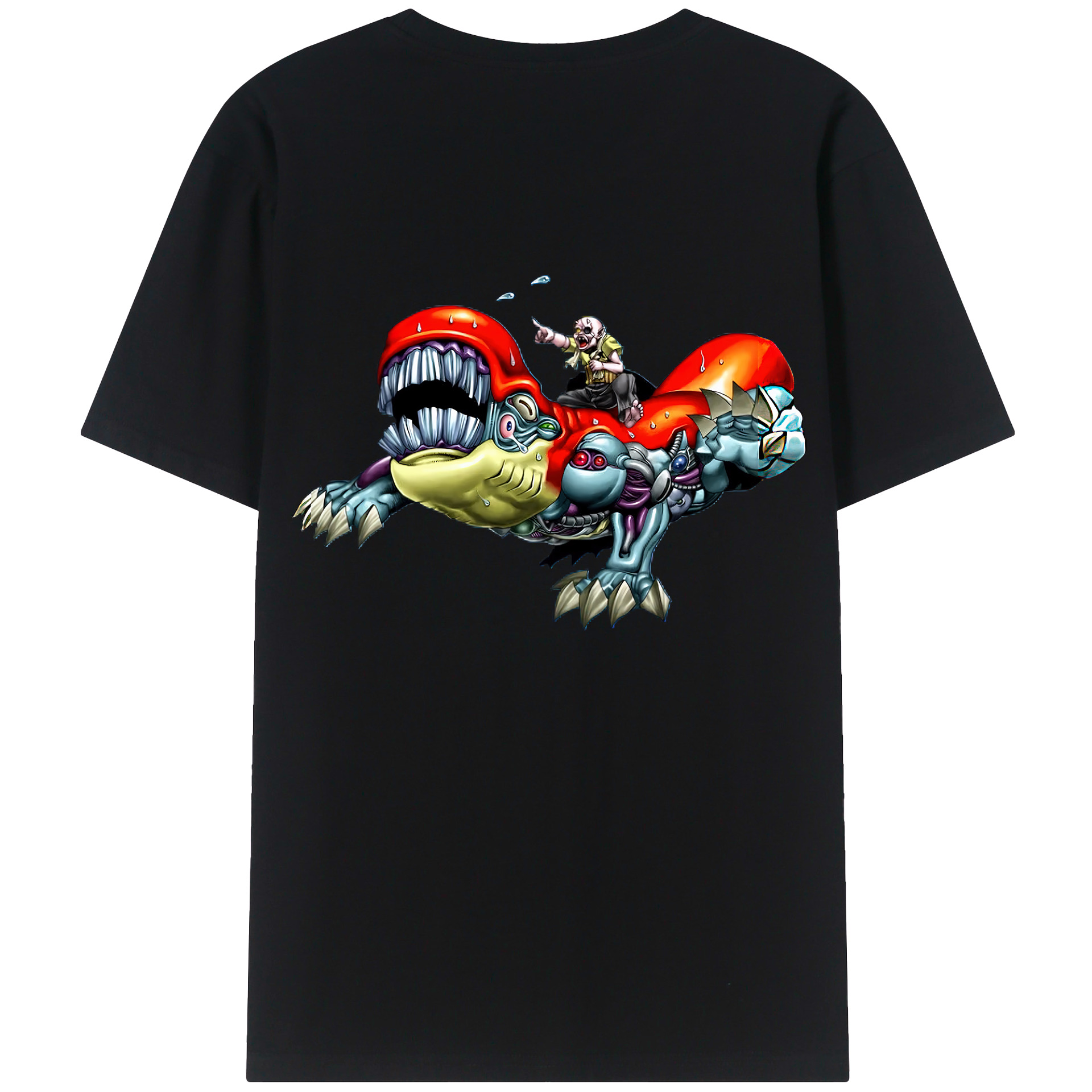 （画像用） 遊☆戯☆王 Yu-Gi-Oh! 綿100％ メンズ半袖Tシャツ（バックプリント） 通気性