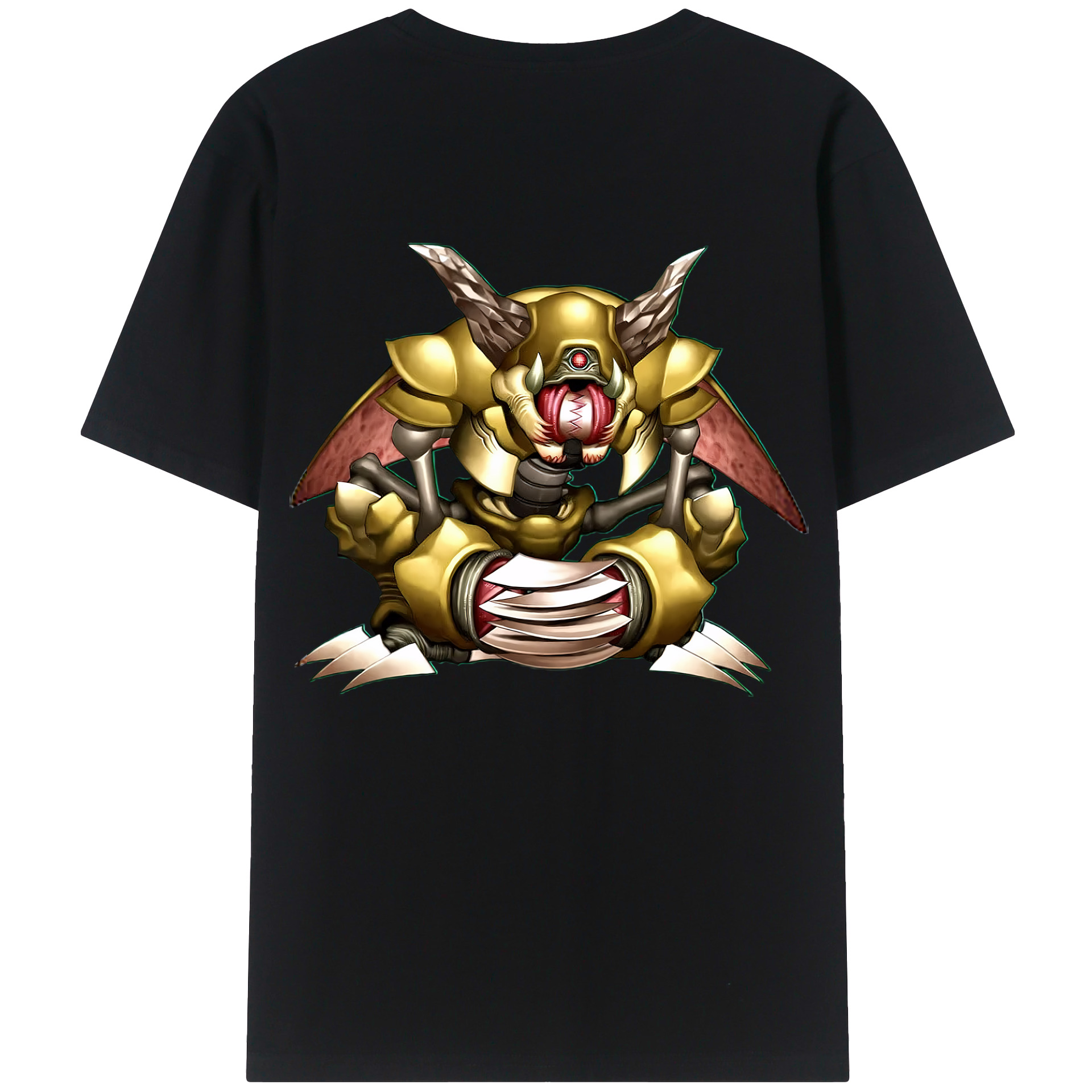 （画像用） 遊☆戯☆王 Yu-Gi-Oh! 綿100％ メンズ半袖Tシャツ（バックプリント） 通気性