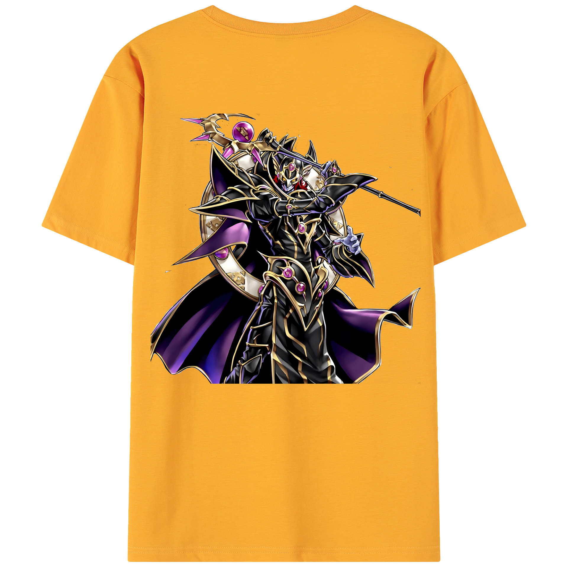 （画像用） 遊☆戯☆王 Yu-Gi-Oh! 綿100％ メンズ半袖Tシャツ（バックプリント） 通気性