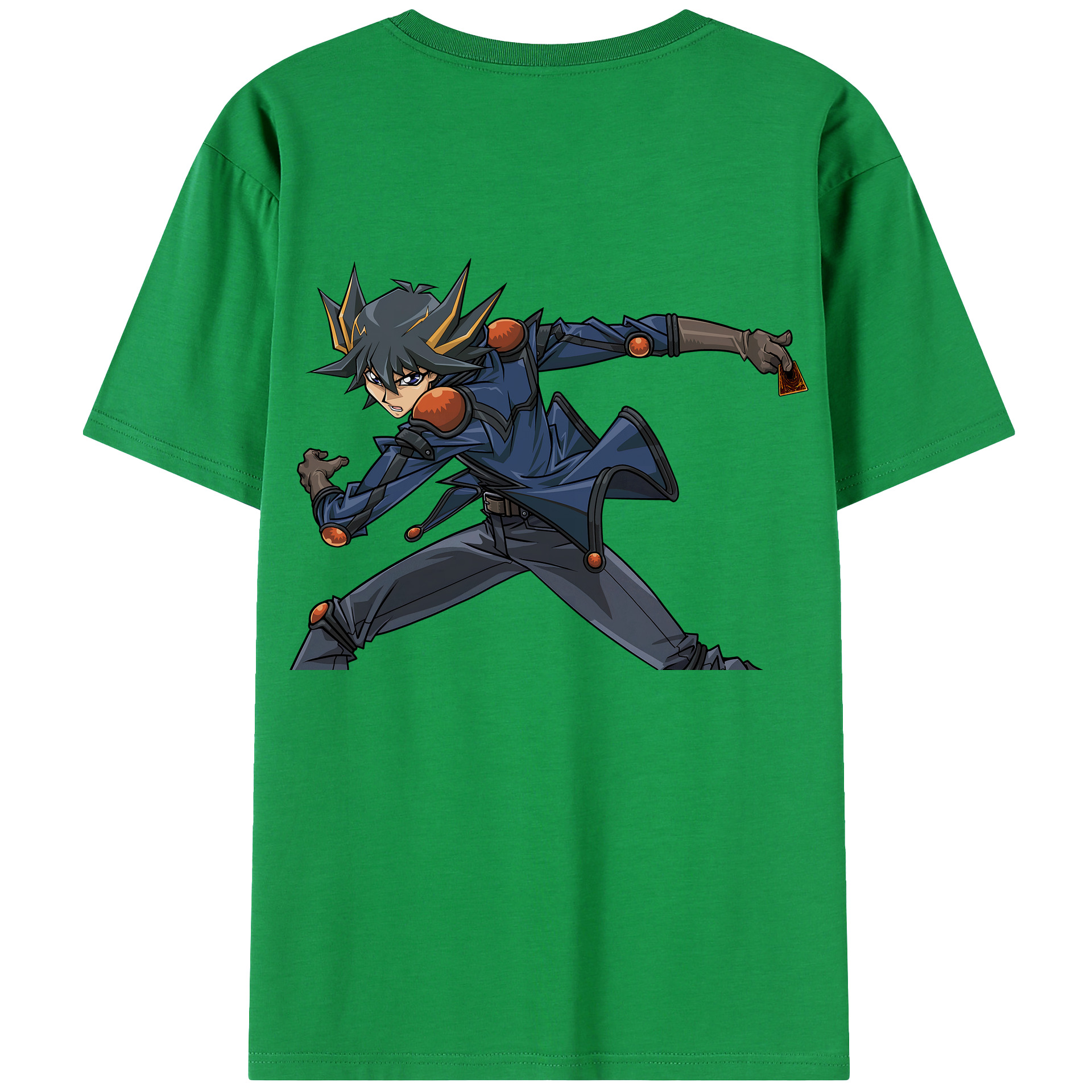 （画像用） 遊☆戯☆王 Yu-Gi-Oh! 綿100％ メンズ半袖Tシャツ（バックプリント） 通気性
