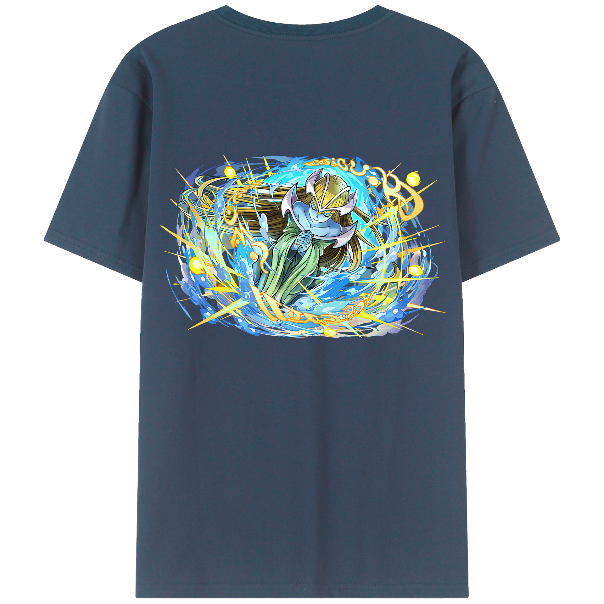 （画像用） 遊☆戯☆王 Yu-Gi-Oh! 綿100％ メンズ半袖Tシャツ（バックプリント） 通気性