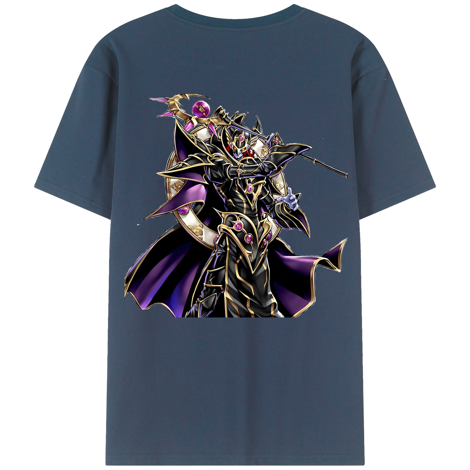（画像用） 遊☆戯☆王 Yu-Gi-Oh! 綿100％ メンズ半袖Tシャツ（バックプリント） 通気性