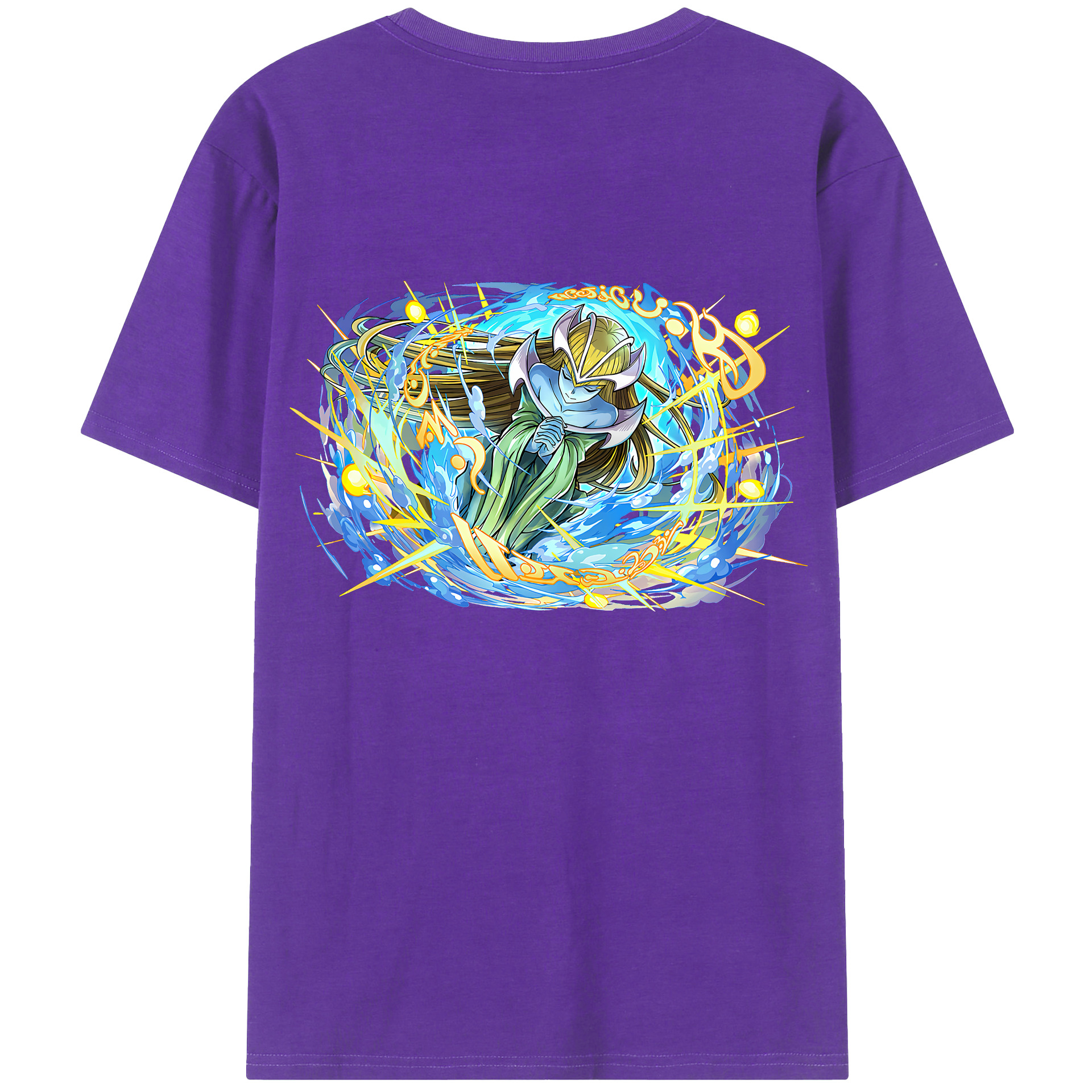 （画像用） 遊☆戯☆王 Yu-Gi-Oh! 綿100％ メンズ半袖Tシャツ（バックプリント） 通気性