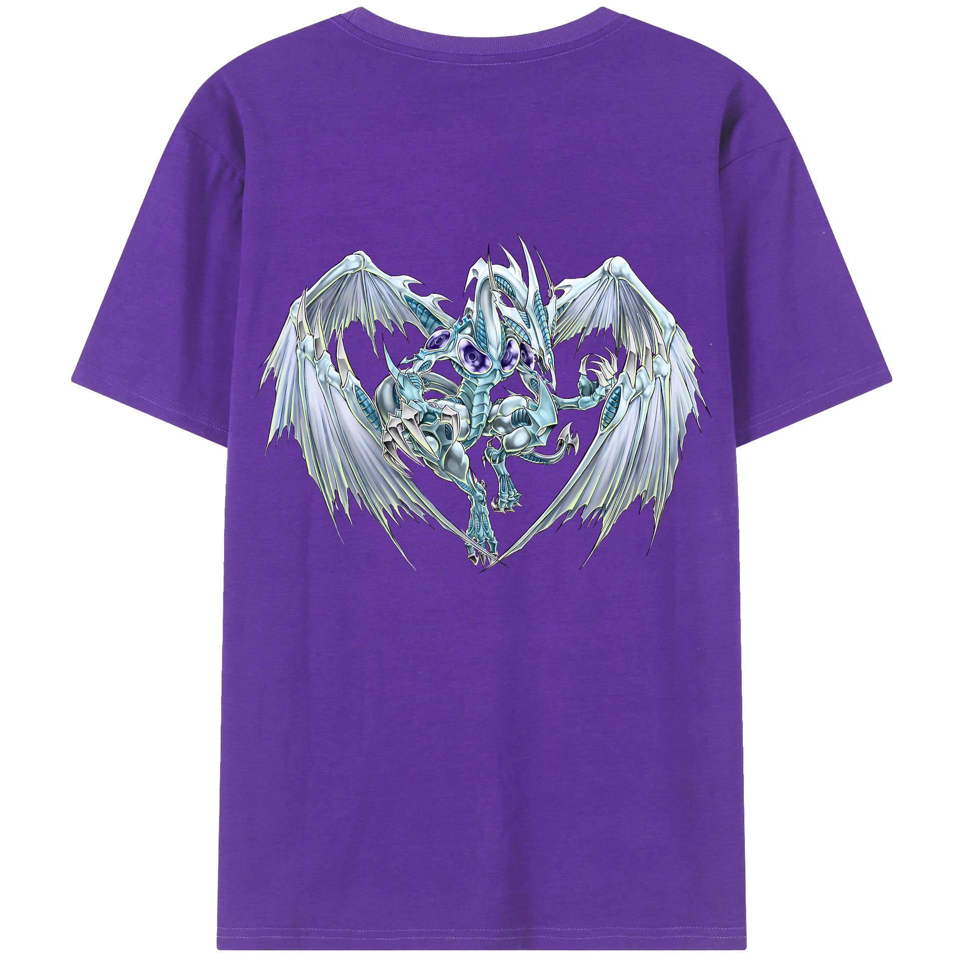 （画像用） 遊☆戯☆王 Yu-Gi-Oh! 綿100％ メンズ半袖Tシャツ（バックプリント） 通気性