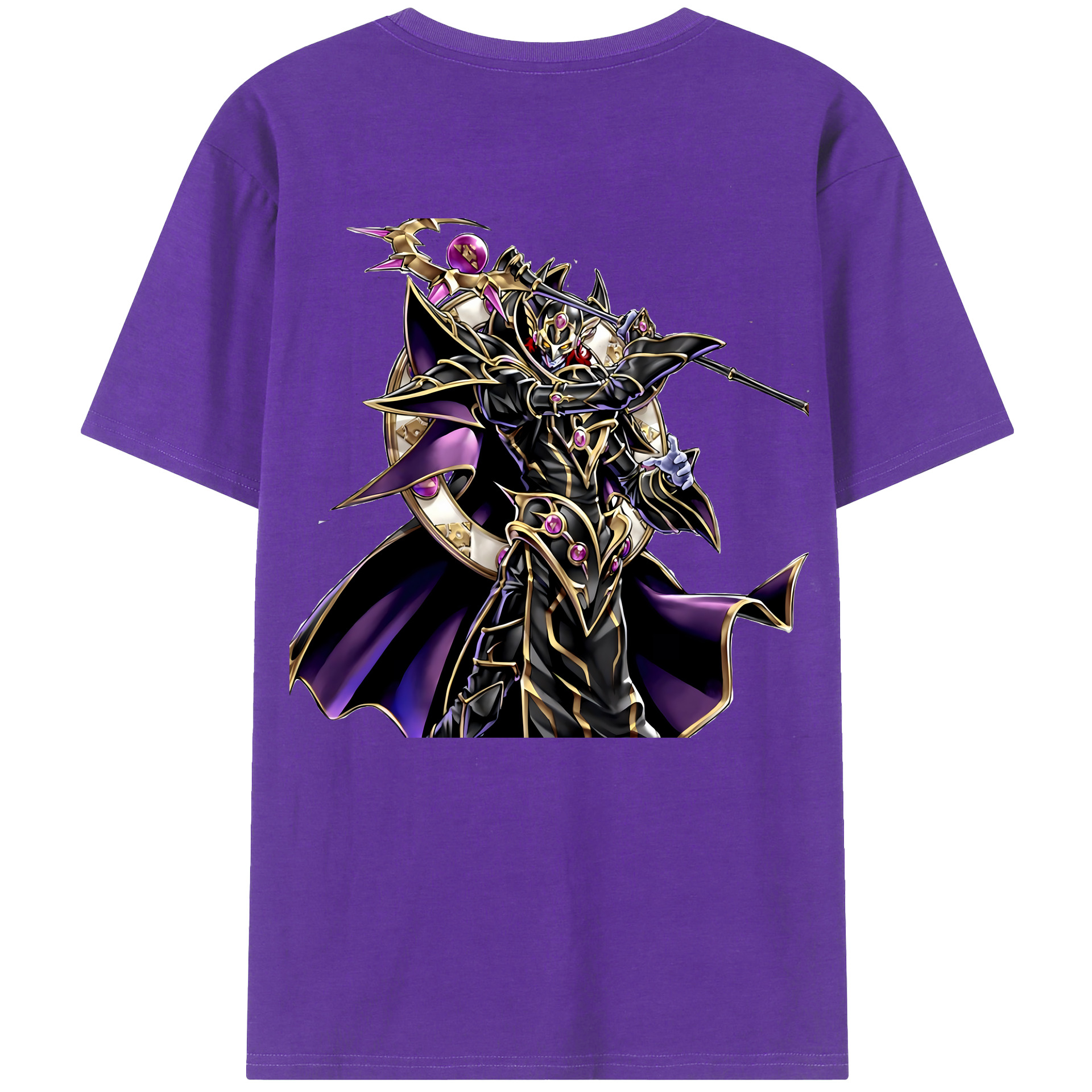 （画像用） 遊☆戯☆王 Yu-Gi-Oh! 綿100％ メンズ半袖Tシャツ（バックプリント） 通気性
