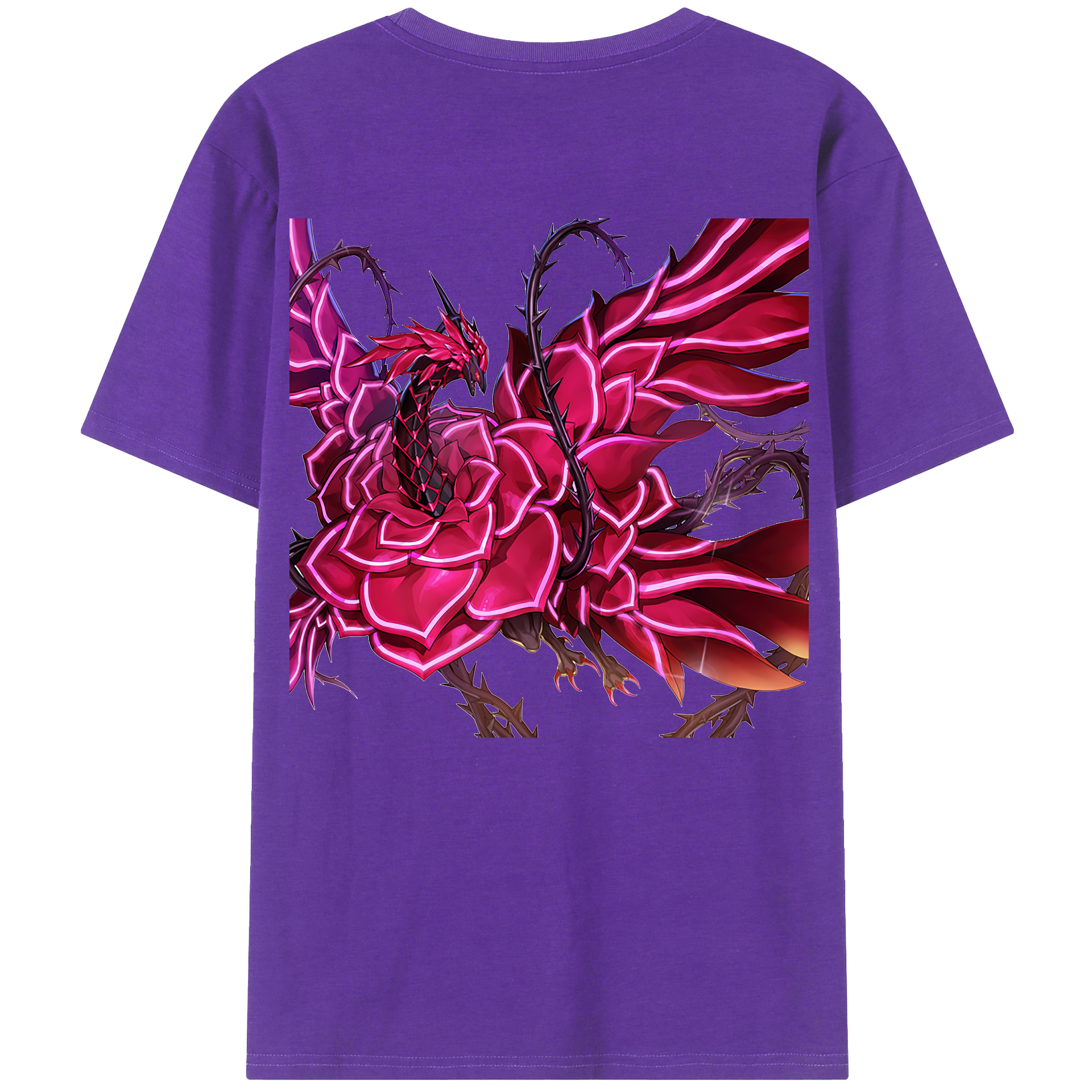 （画像用） 遊☆戯☆王 Yu-Gi-Oh! 綿100％ メンズ半袖Tシャツ（バックプリント） 通気性