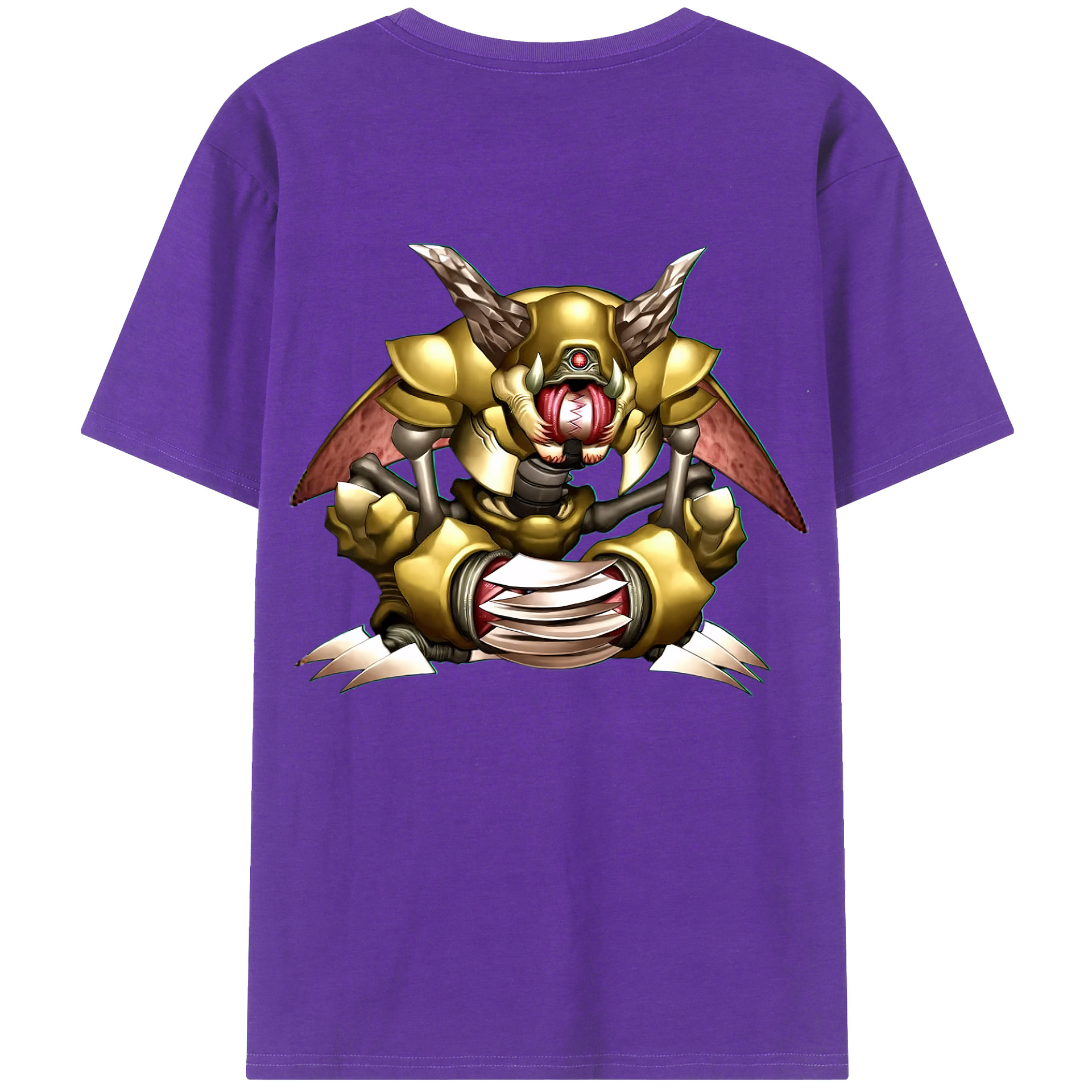 （画像用） 遊☆戯☆王 Yu-Gi-Oh! 綿100％ メンズ半袖Tシャツ（バックプリント） 通気性