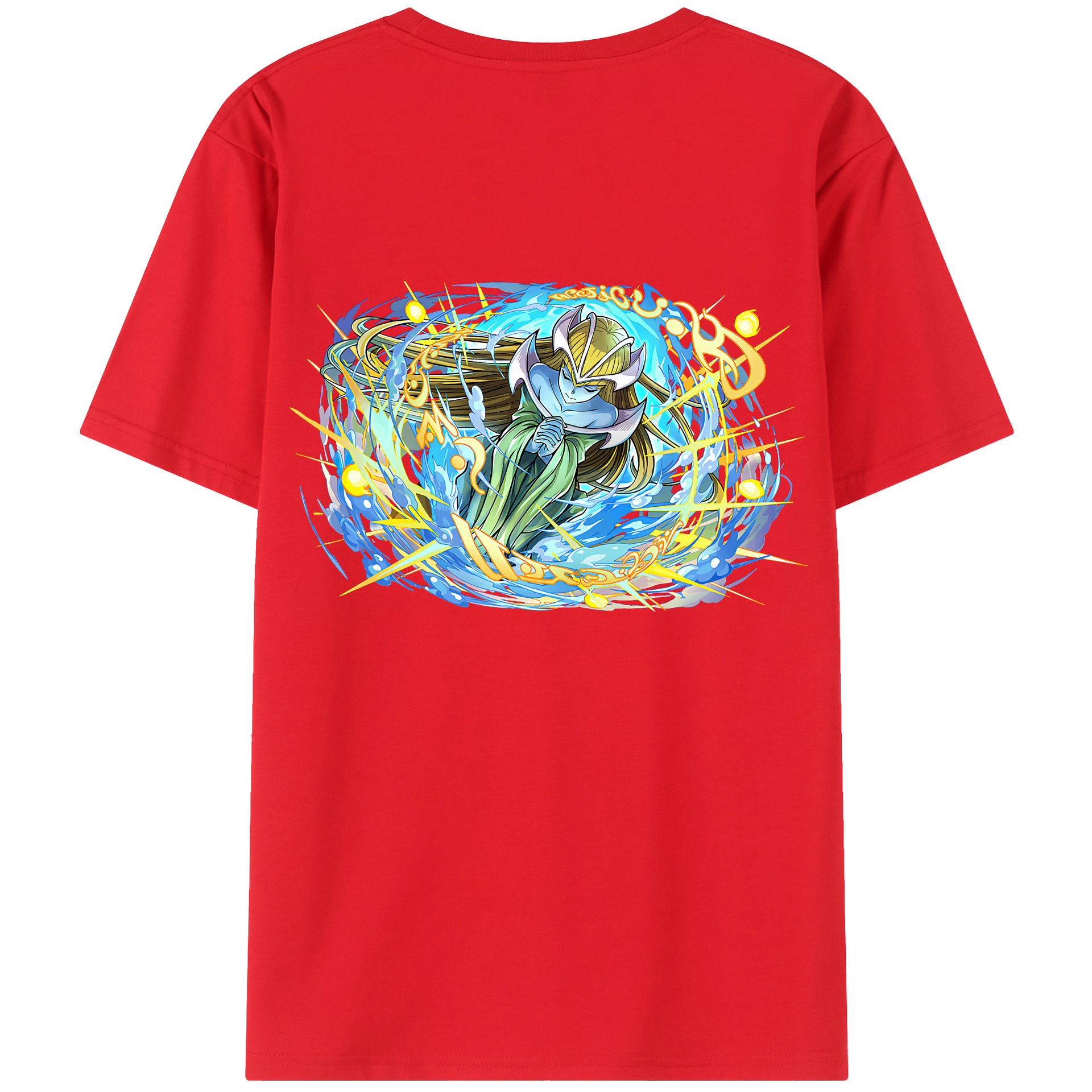 （画像用） 遊☆戯☆王 Yu-Gi-Oh! 綿100％ メンズ半袖Tシャツ（バックプリント） 通気性