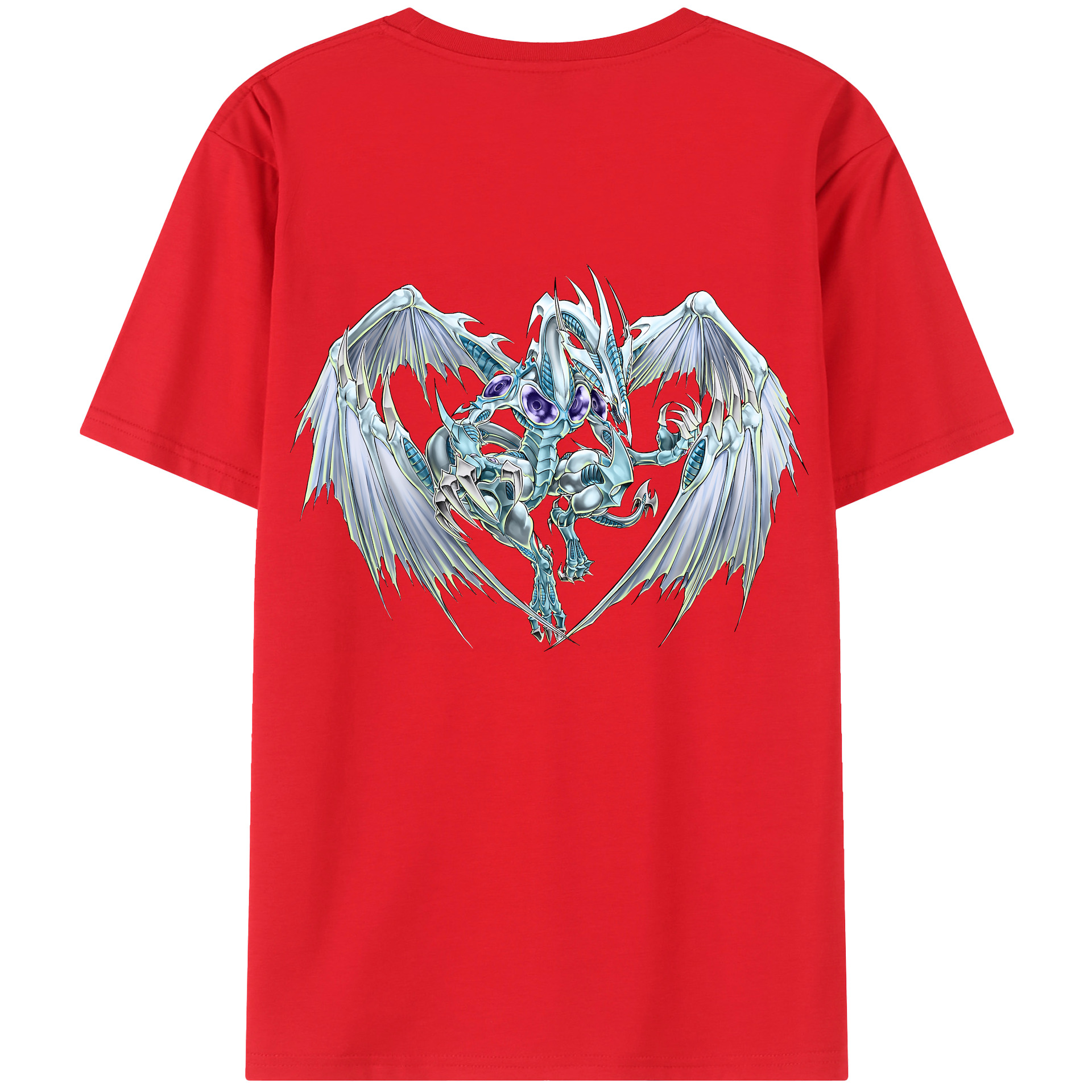 （画像用） 遊☆戯☆王 Yu-Gi-Oh! 綿100％ メンズ半袖Tシャツ（バックプリント） 通気性