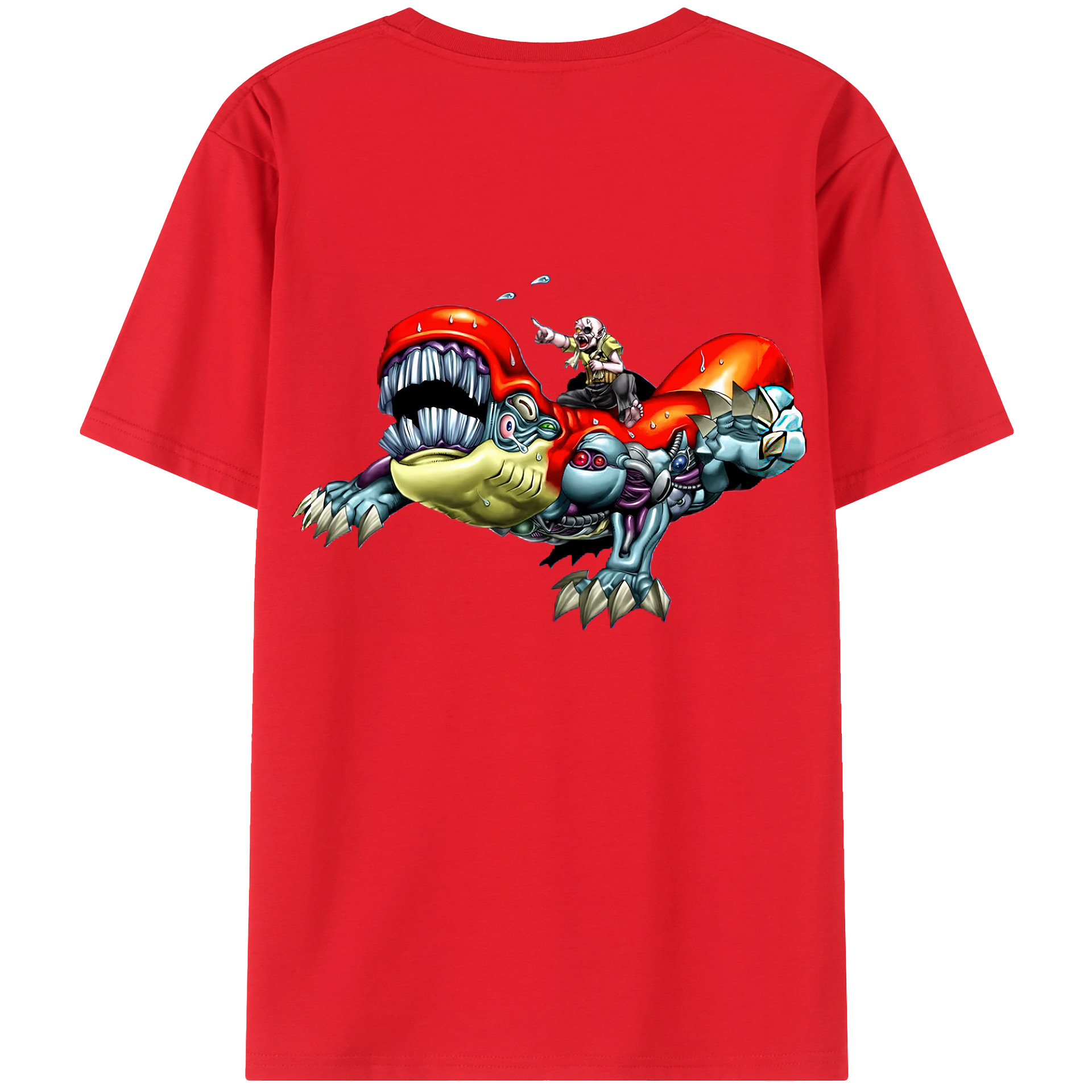 （画像用） 遊☆戯☆王 Yu-Gi-Oh! 綿100％ メンズ半袖Tシャツ（バックプリント） 通気性