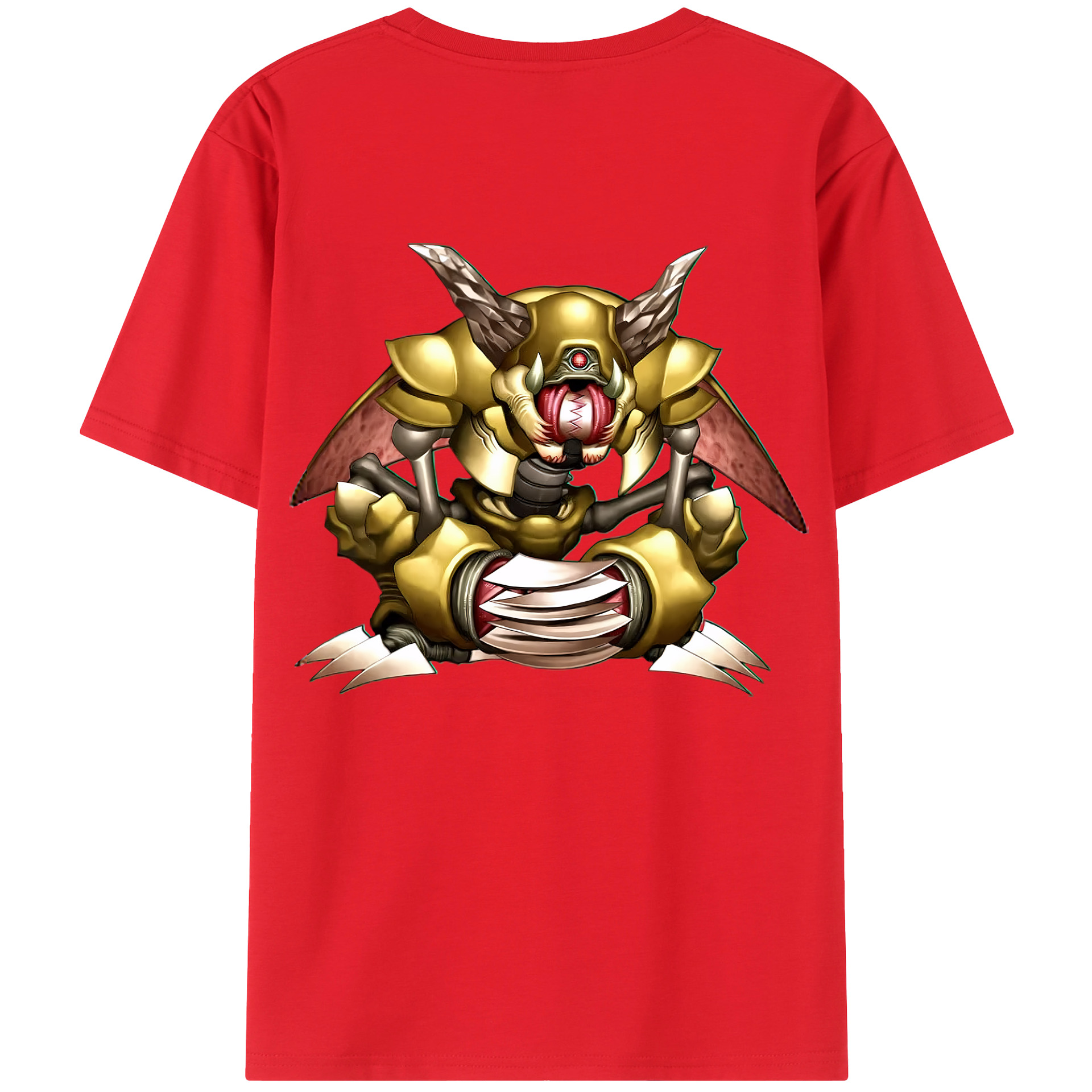 （画像用） 遊☆戯☆王 Yu-Gi-Oh! 綿100％ メンズ半袖Tシャツ（バックプリント） 通気性