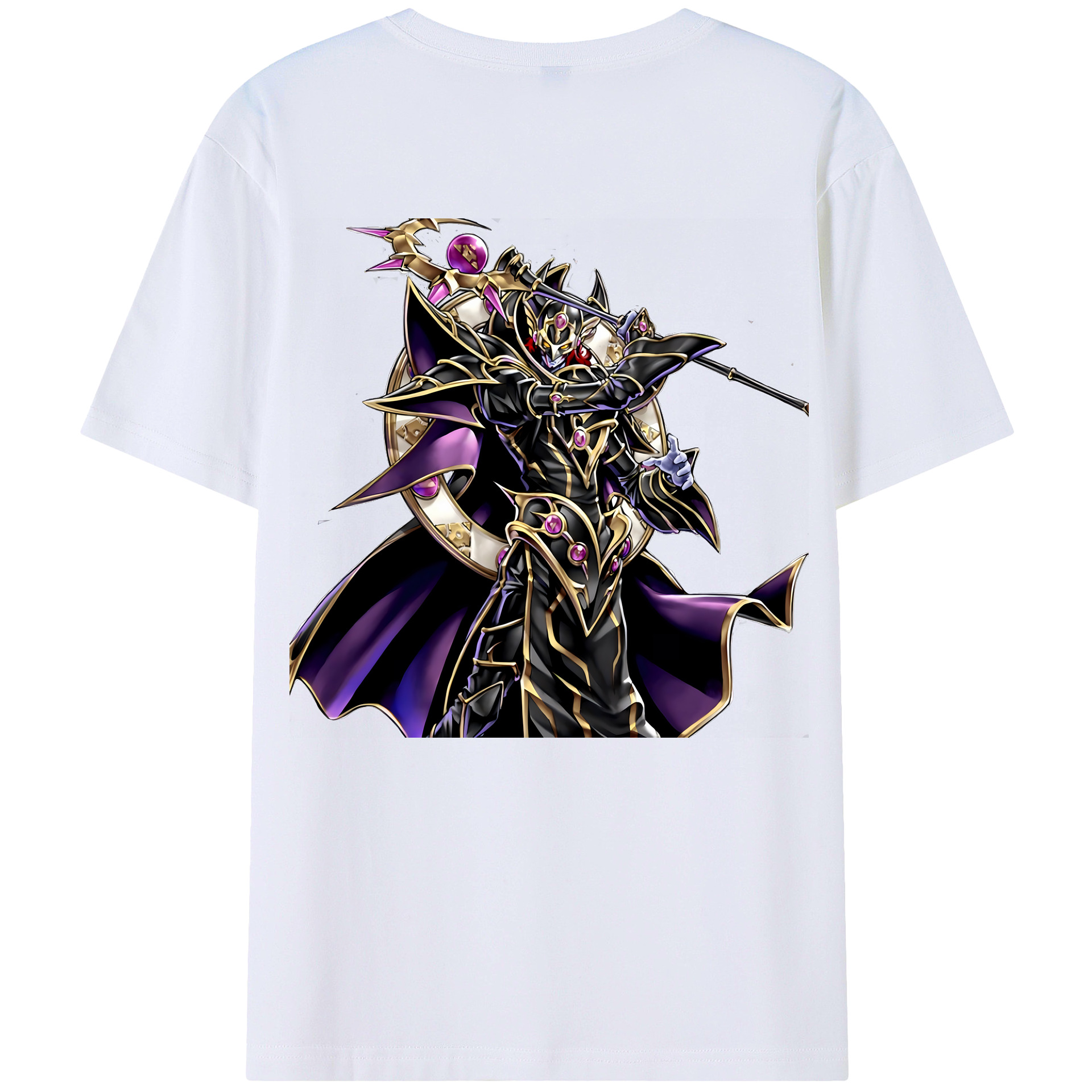 （画像用） 遊☆戯☆王 Yu-Gi-Oh! 綿100％ メンズ半袖Tシャツ（バックプリント） 通気性