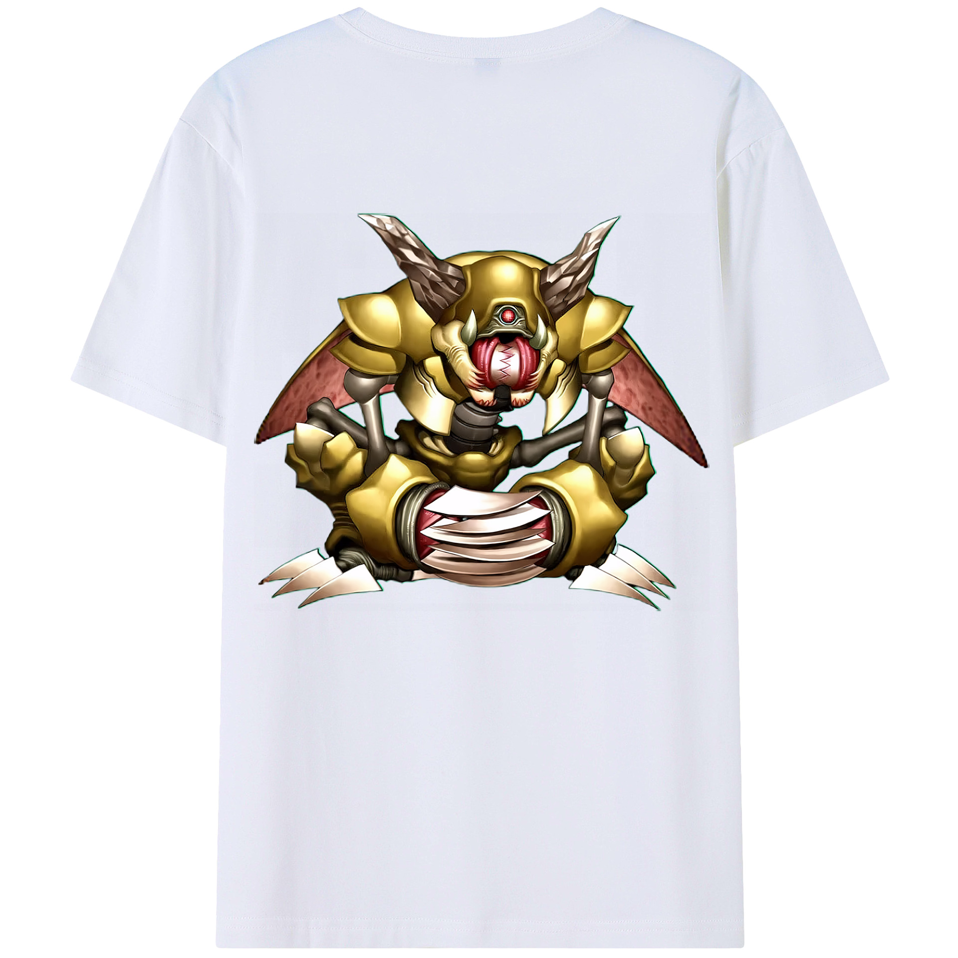 （画像用） 遊☆戯☆王 Yu-Gi-Oh! 綿100％ メンズ半袖Tシャツ（バックプリント） 通気性