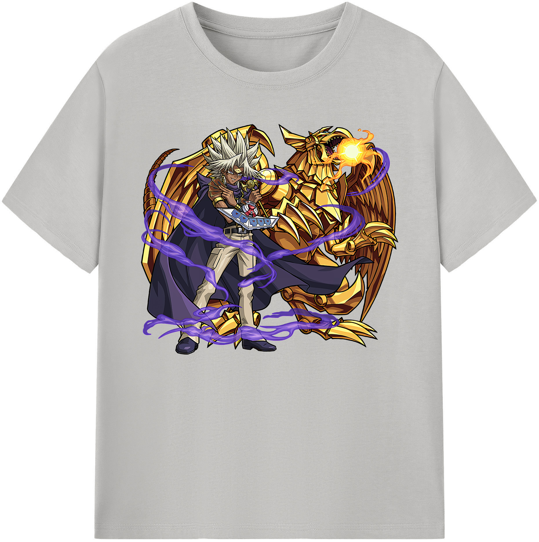 （画像用） 遊☆戯☆王 Yu-Gi-Oh! 綿100％ メンズ半袖Tシャツ｜肌触りやわらか＆通気性
