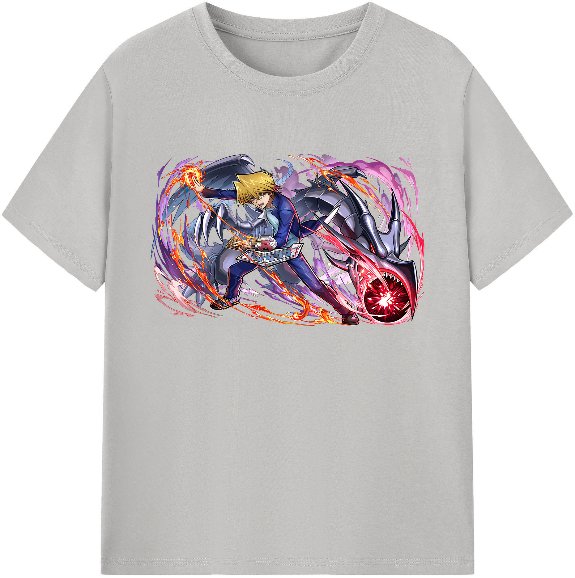 （画像用） 遊☆戯☆王 Yu-Gi-Oh! 綿100％ メンズ半袖Tシャツ｜肌触りやわらか＆通気性