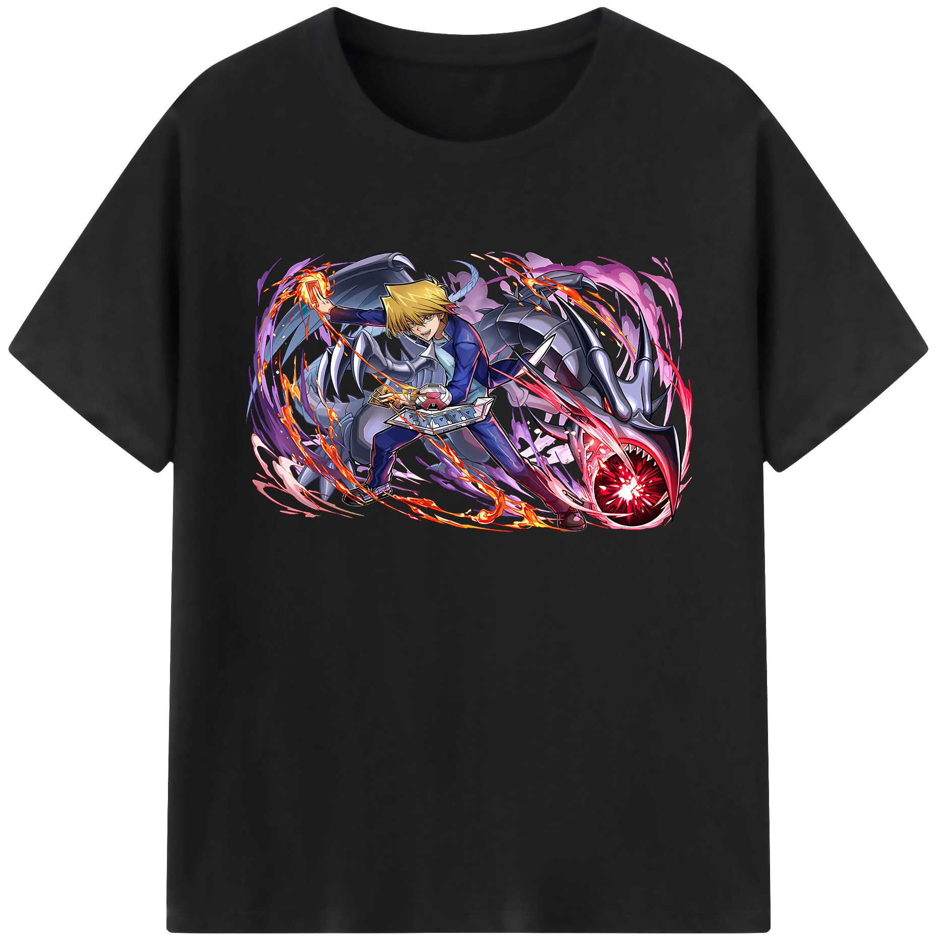 （画像用） 遊☆戯☆王 Yu-Gi-Oh! 綿100％ メンズ半袖Tシャツ｜肌触りやわらか＆通気性