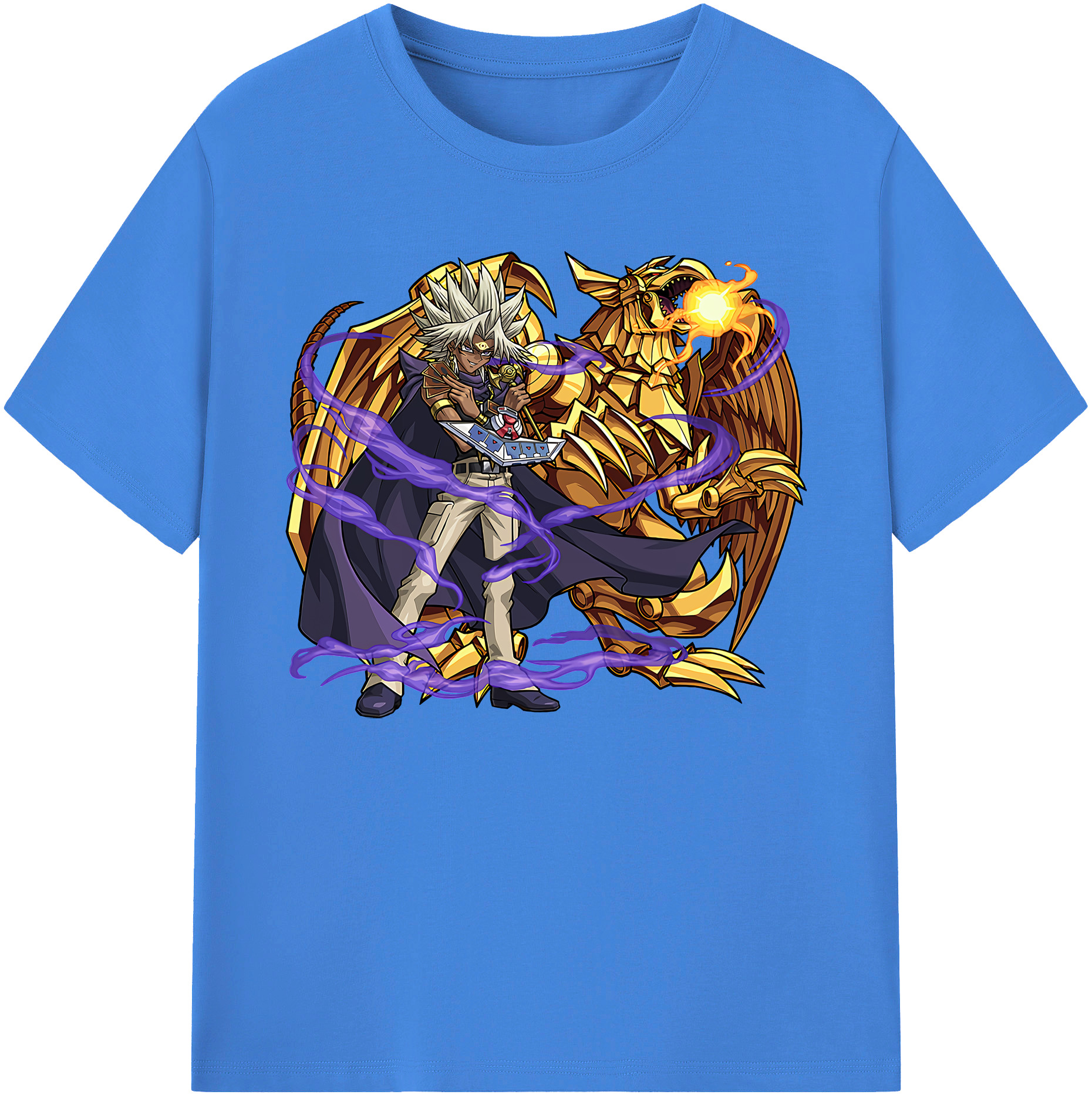 （画像用） 遊☆戯☆王 Yu-Gi-Oh! 綿100％ メンズ半袖Tシャツ｜肌触りやわらか＆通気性