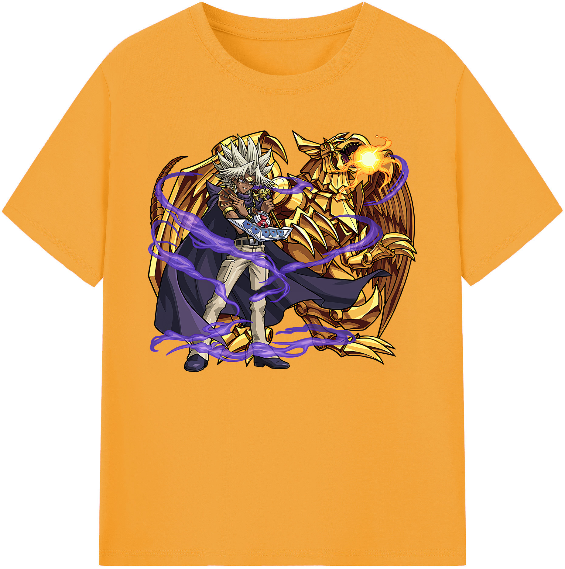 （画像用） 遊☆戯☆王 Yu-Gi-Oh! 綿100％ メンズ半袖Tシャツ｜肌触りやわらか＆通気性