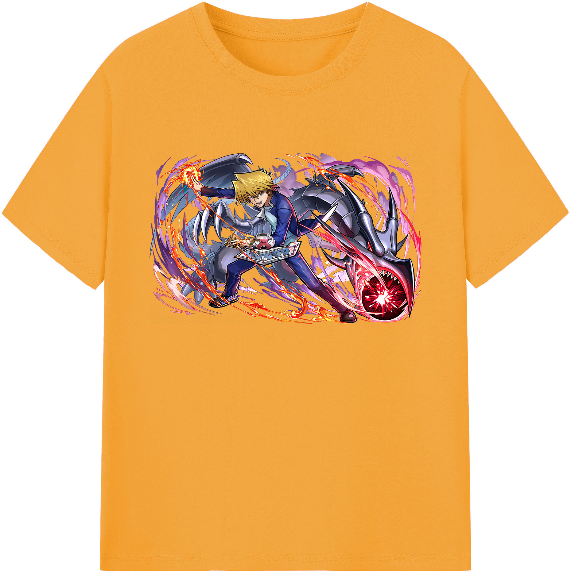 （画像用） 遊☆戯☆王 Yu-Gi-Oh! 綿100％ メンズ半袖Tシャツ｜肌触りやわらか＆通気性