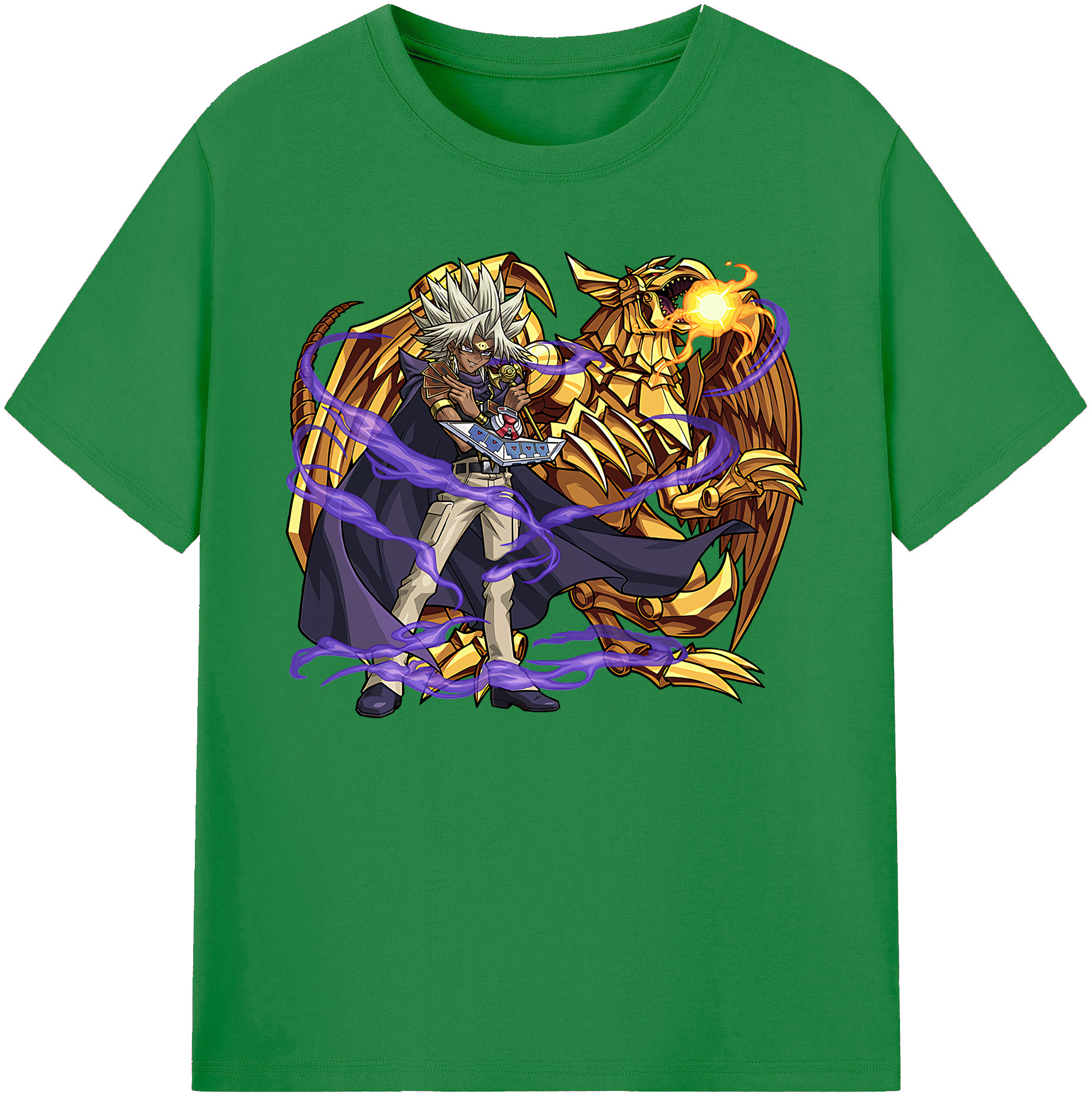 （画像用） 遊☆戯☆王 Yu-Gi-Oh! 綿100％ メンズ半袖Tシャツ｜肌触りやわらか＆通気性