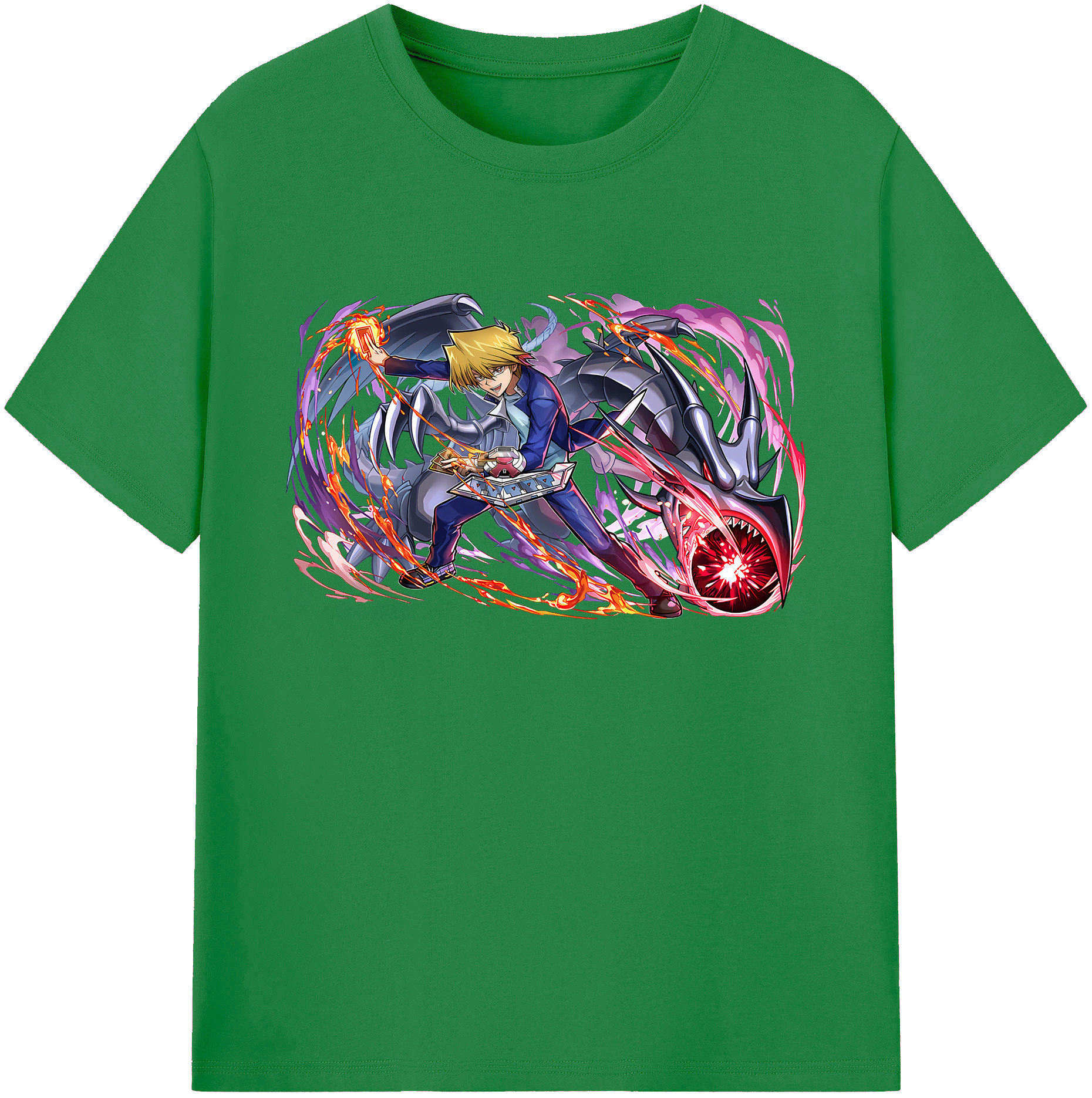 （画像用） 遊☆戯☆王 Yu-Gi-Oh! 綿100％ メンズ半袖Tシャツ｜肌触りやわらか＆通気性