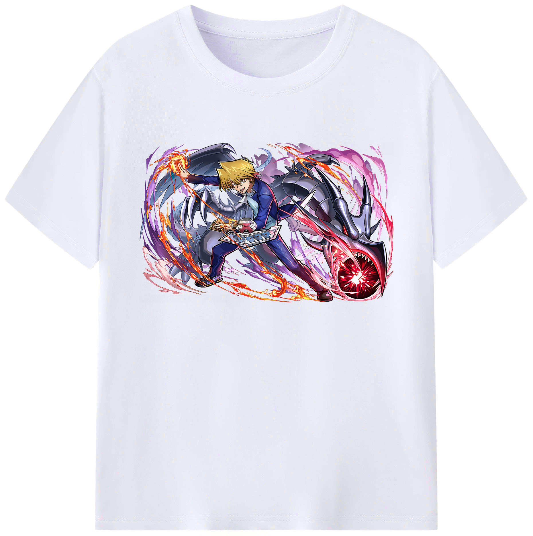 （画像用） 遊☆戯☆王 Yu-Gi-Oh! 綿100％ メンズ半袖Tシャツ｜肌触りやわらか＆通気性