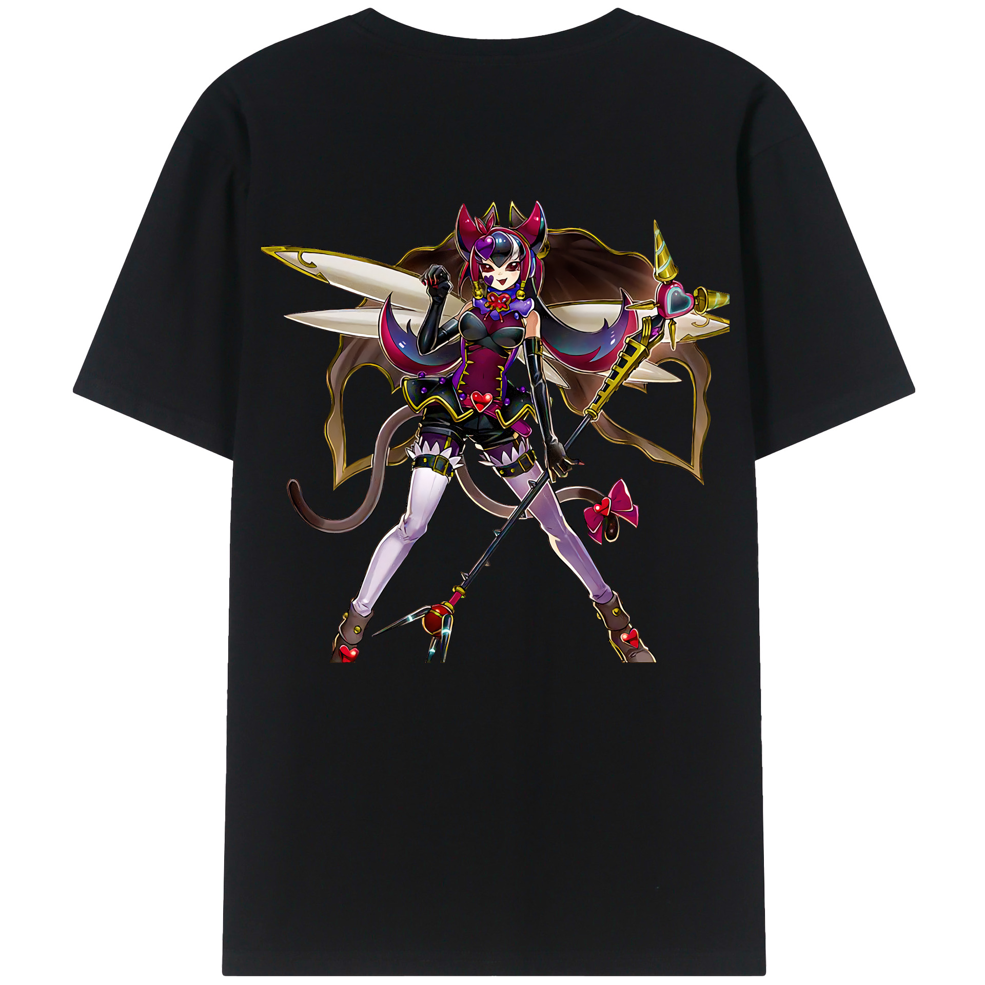 （画像用） 遊☆戯☆王 Yu-Gi-Oh! レディース半袖Tシャツ(バックプリント)