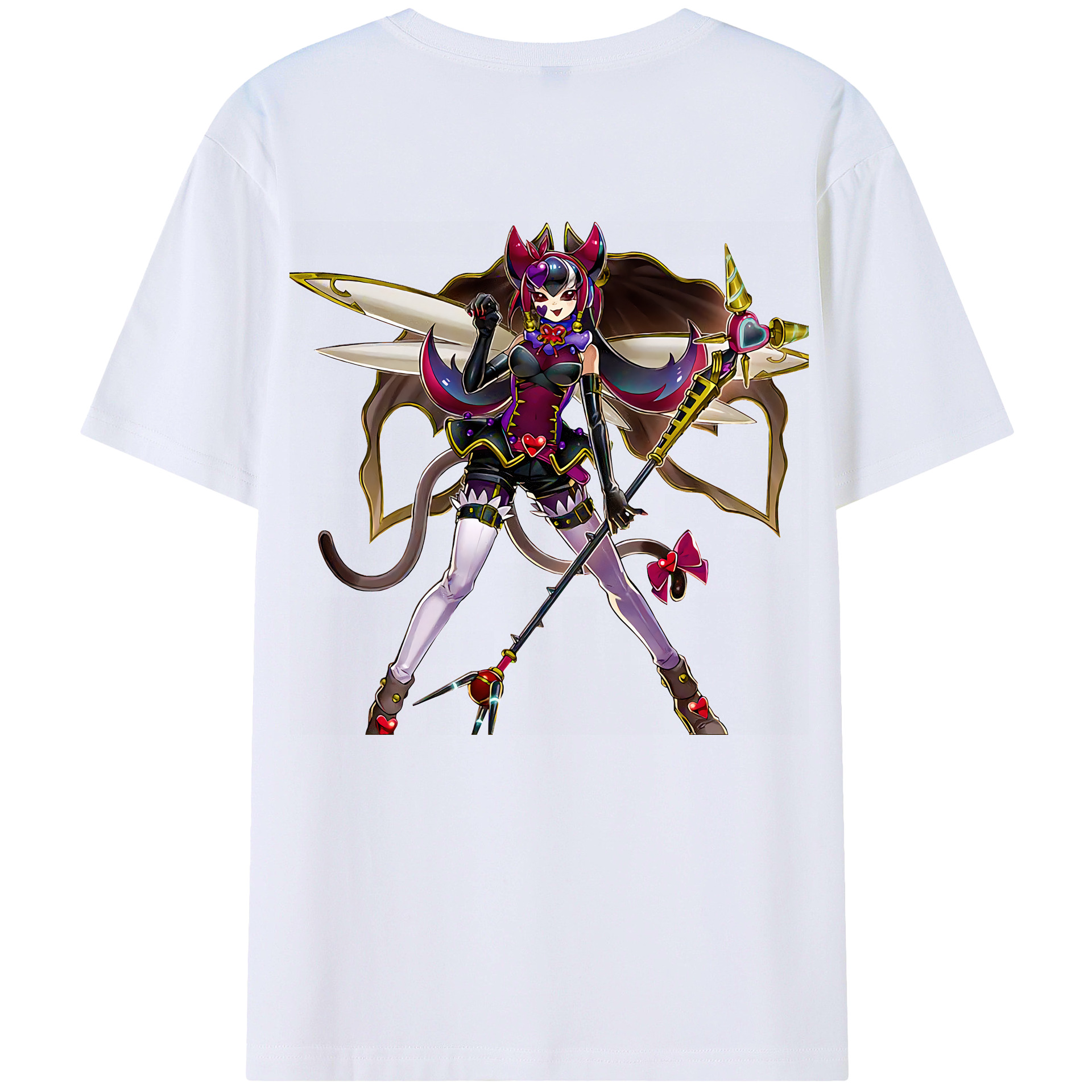 （画像用） 遊☆戯☆王 Yu-Gi-Oh! レディース半袖Tシャツ(バックプリント)