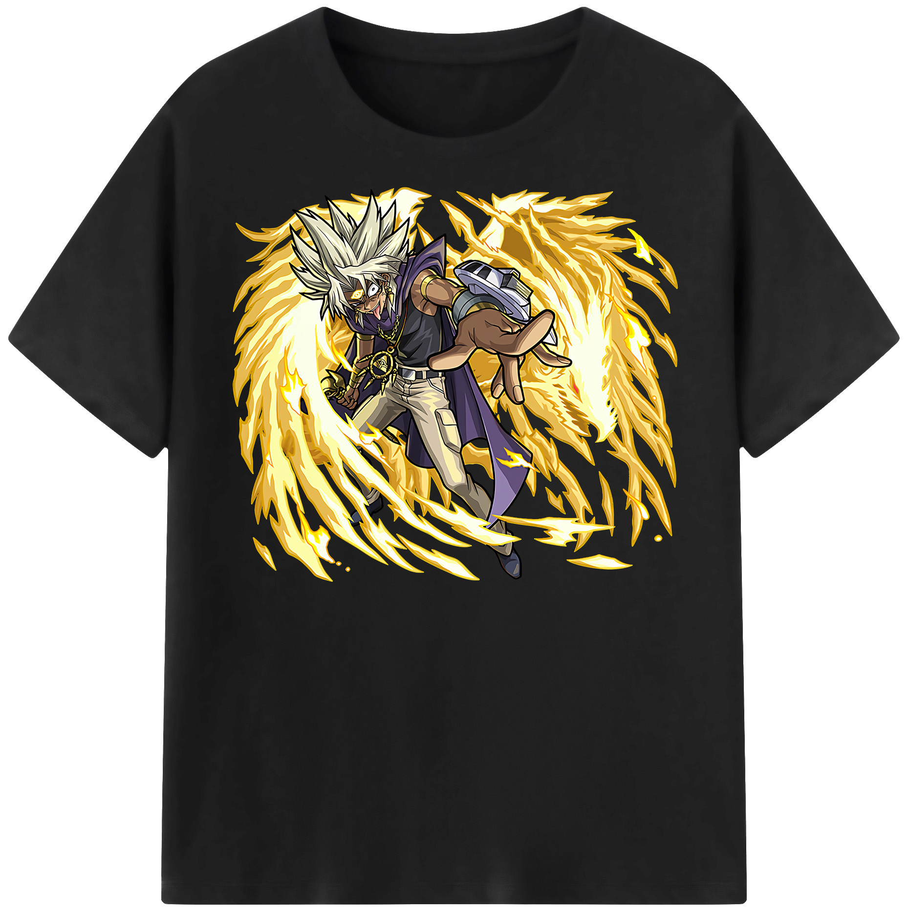（画像用） 遊☆戯☆王 Yu-Gi-Oh! レディースカジュアルプリントTシャツ（綿100％）