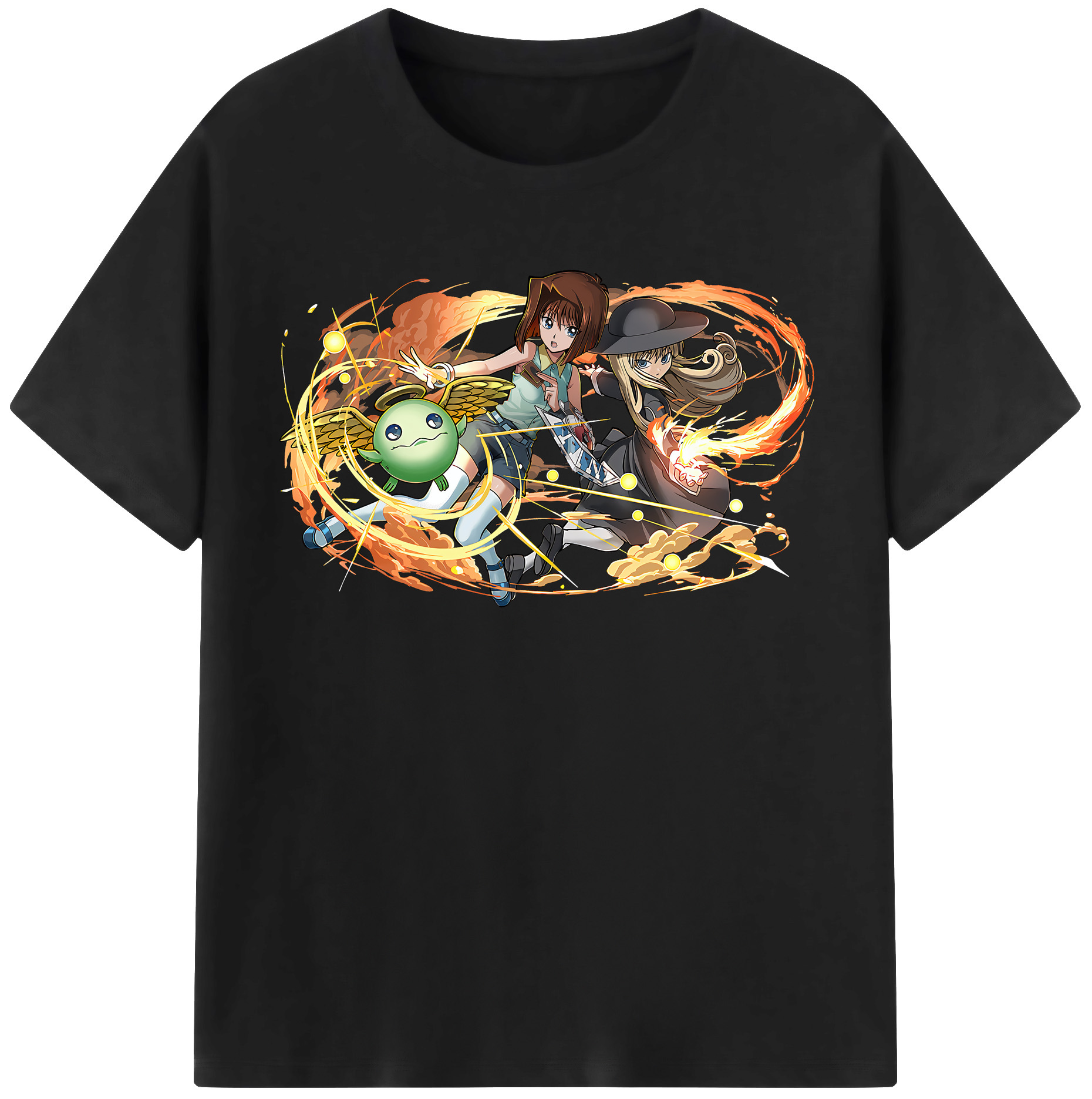 （画像用） 遊☆戯☆王 Yu-Gi-Oh! レディースカジュアルプリントTシャツ（綿100％）