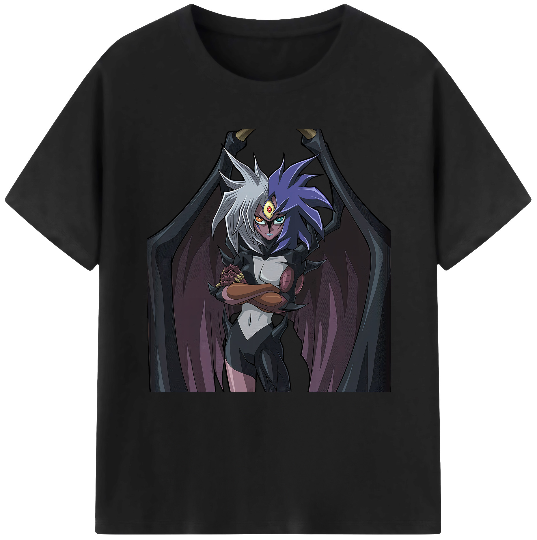 （画像用） 遊☆戯☆王 Yu-Gi-Oh! レディースカジュアルプリントTシャツ（綿100％）