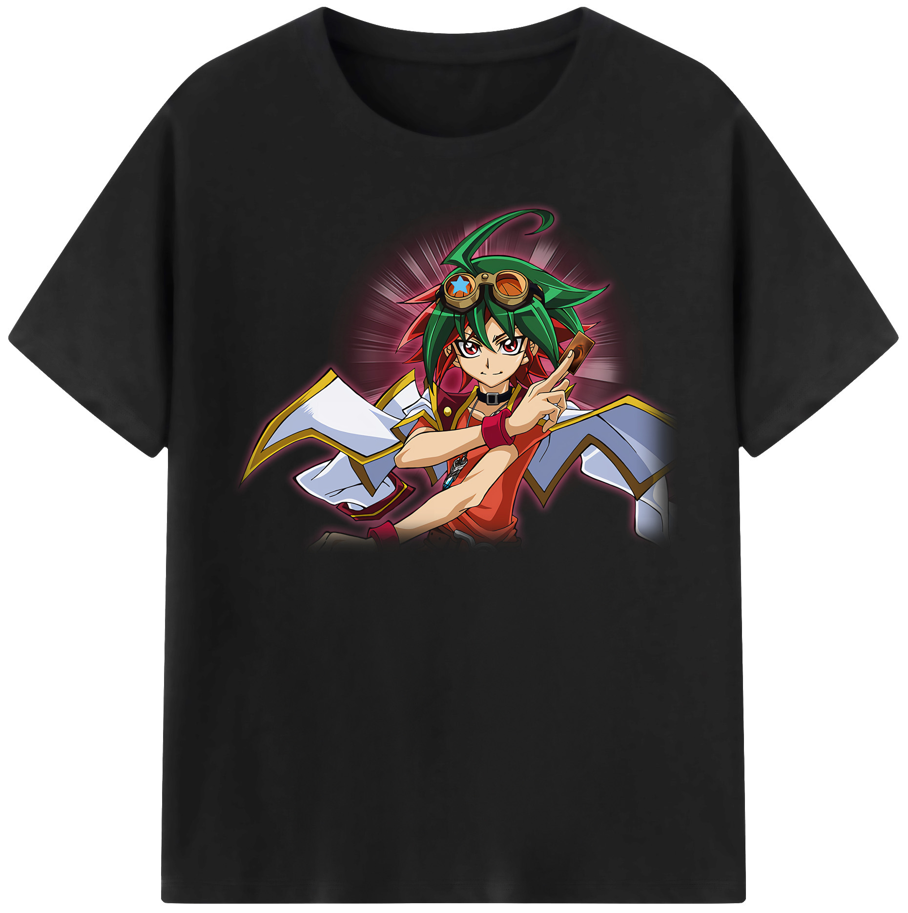 （画像用） 遊☆戯☆王 Yu-Gi-Oh! レディースカジュアルプリントTシャツ（綿100％）