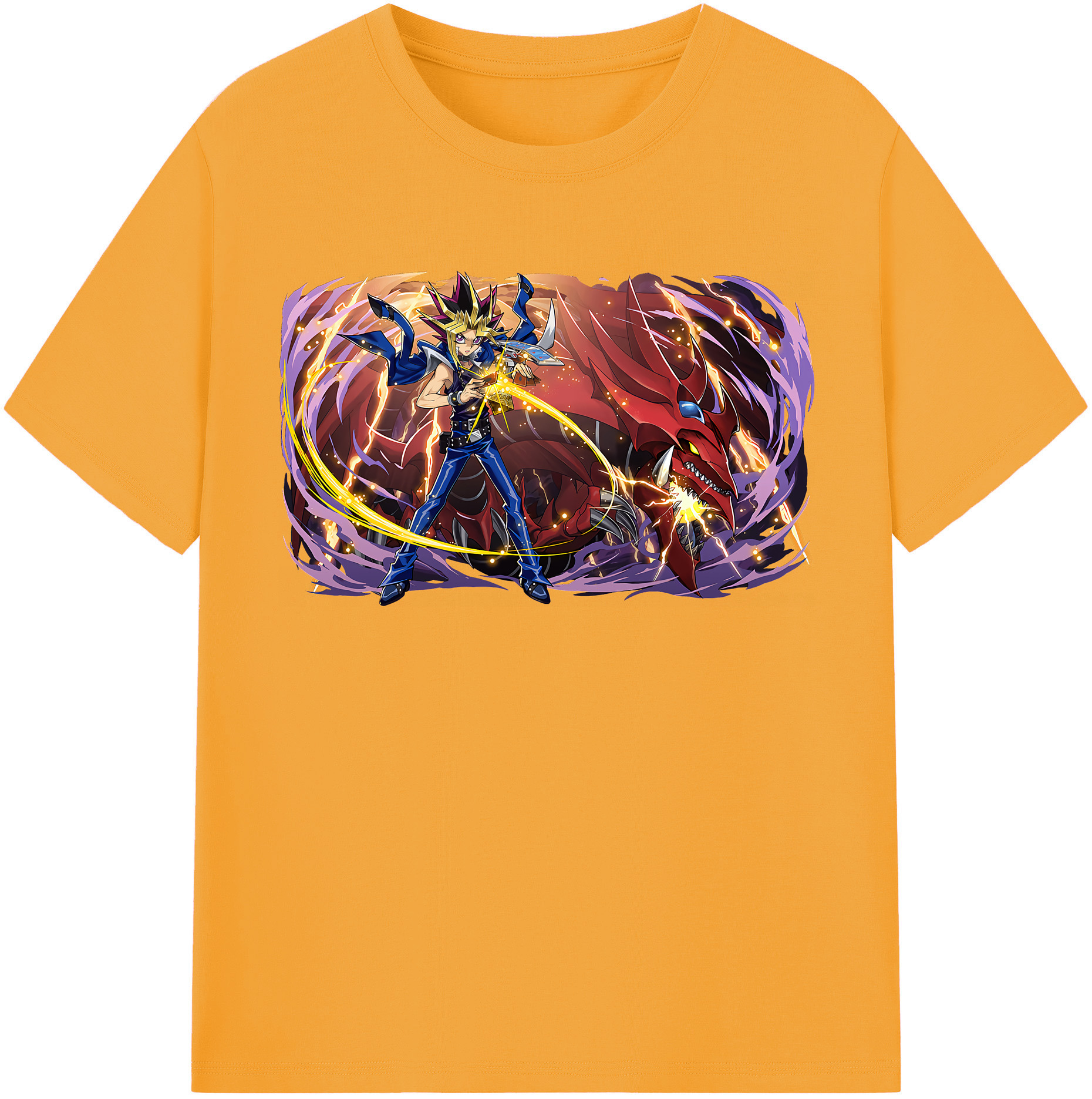 （画像用） 遊☆戯☆王 Yu-Gi-Oh! レディースカジュアルプリントTシャツ（綿100％）