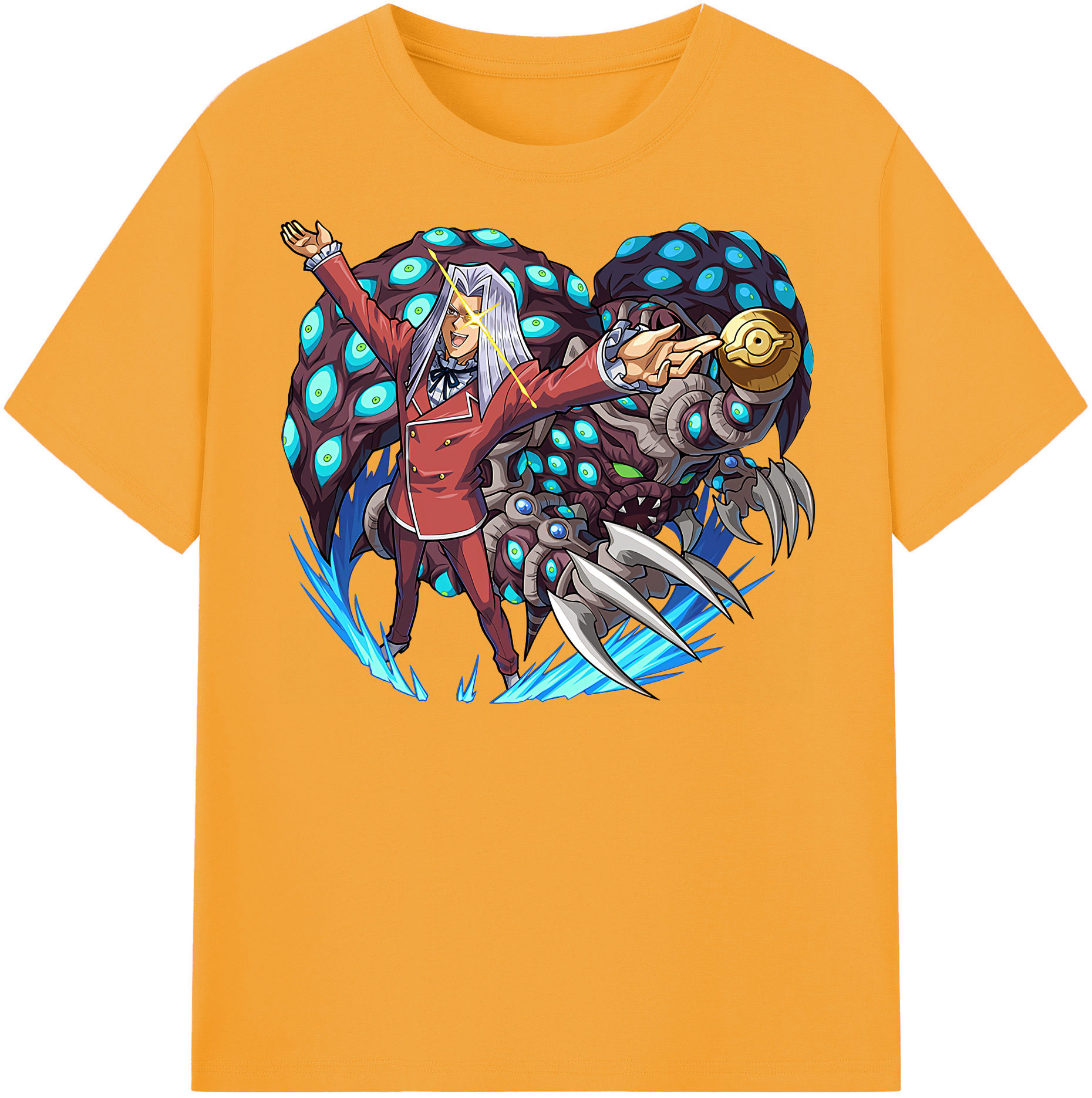 （画像用） 遊☆戯☆王 Yu-Gi-Oh! レディースカジュアルプリントTシャツ（綿100％）