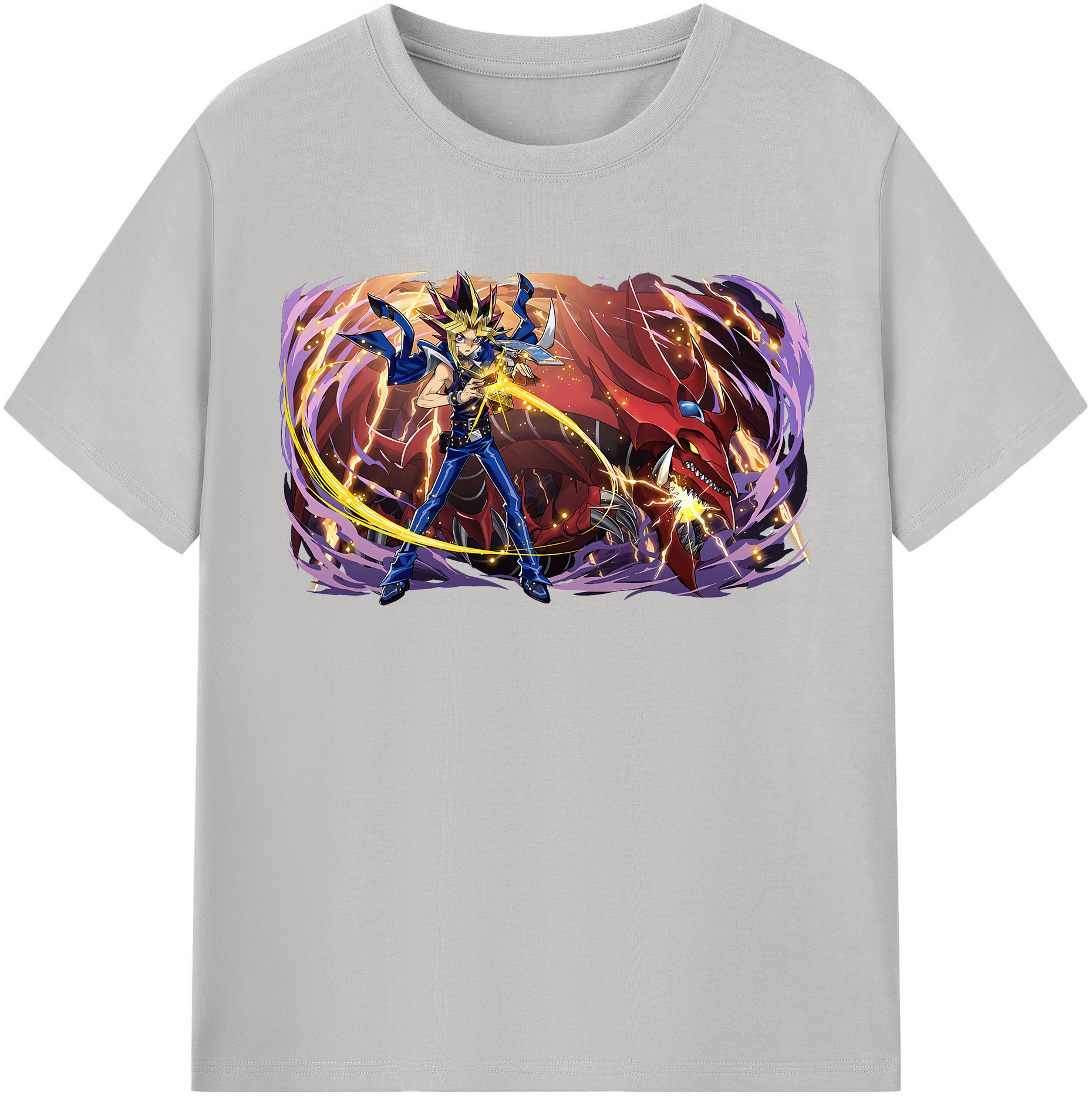 （画像用） 遊☆戯☆王 Yu-Gi-Oh! レディースカジュアルプリントTシャツ（綿100％）