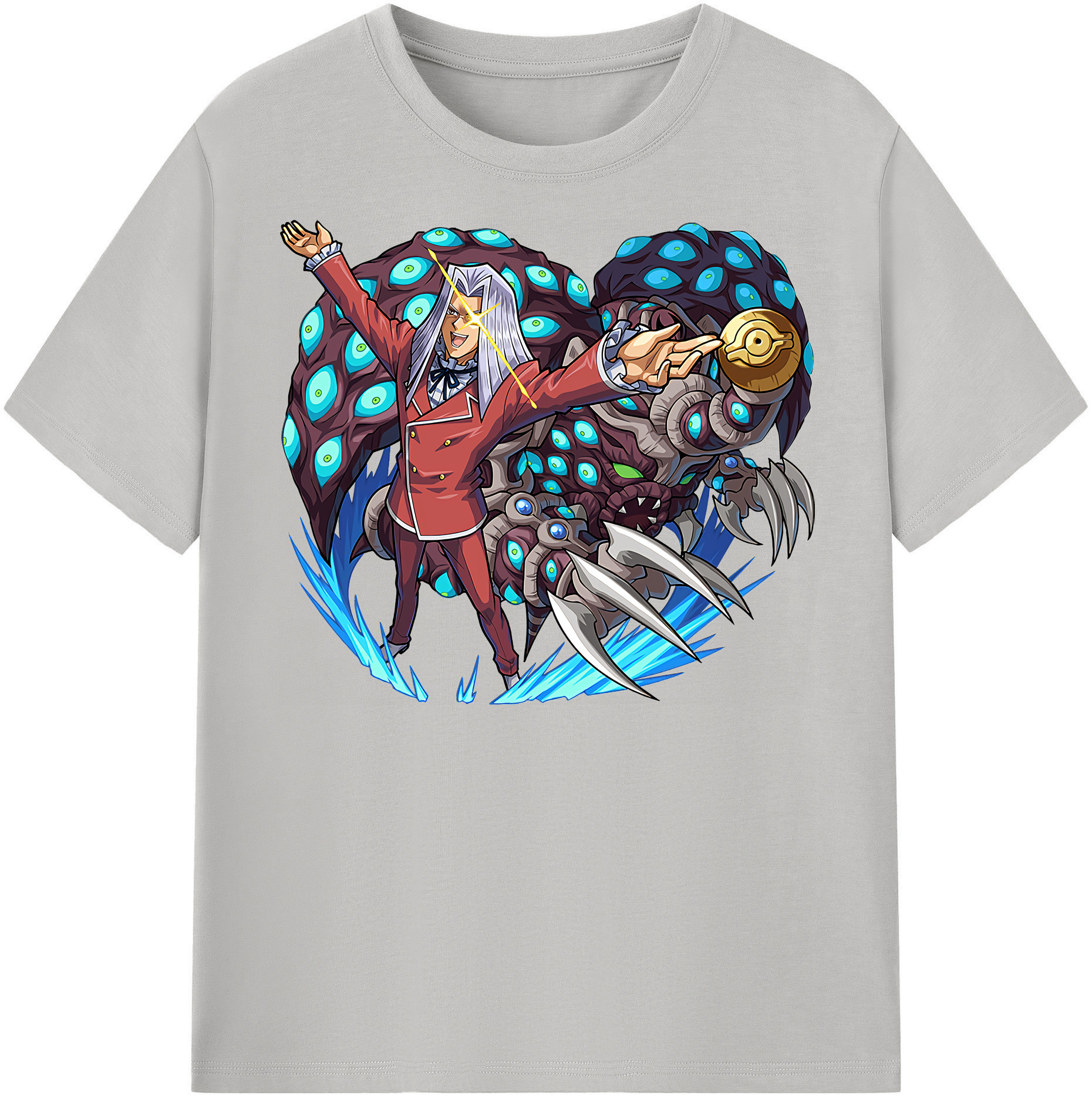 （画像用） 遊☆戯☆王 Yu-Gi-Oh! レディースカジュアルプリントTシャツ（綿100％）