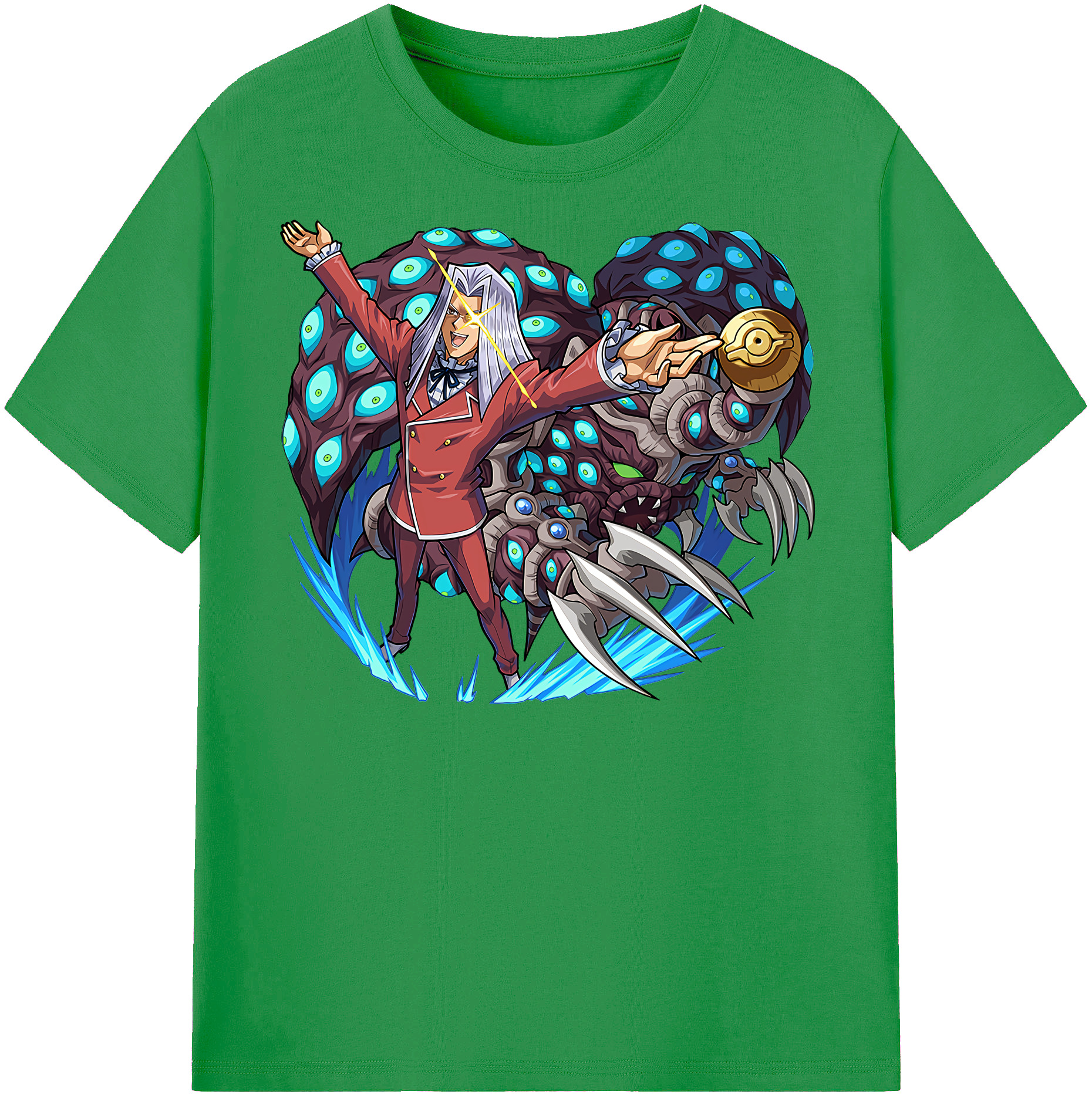 （画像用） 遊☆戯☆王 Yu-Gi-Oh! レディースカジュアルプリントTシャツ（綿100％）