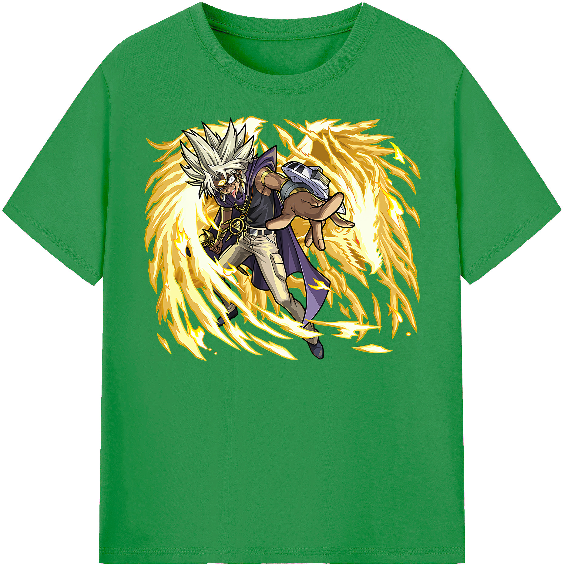 （画像用） 遊☆戯☆王 Yu-Gi-Oh! レディースカジュアルプリントTシャツ（綿100％）