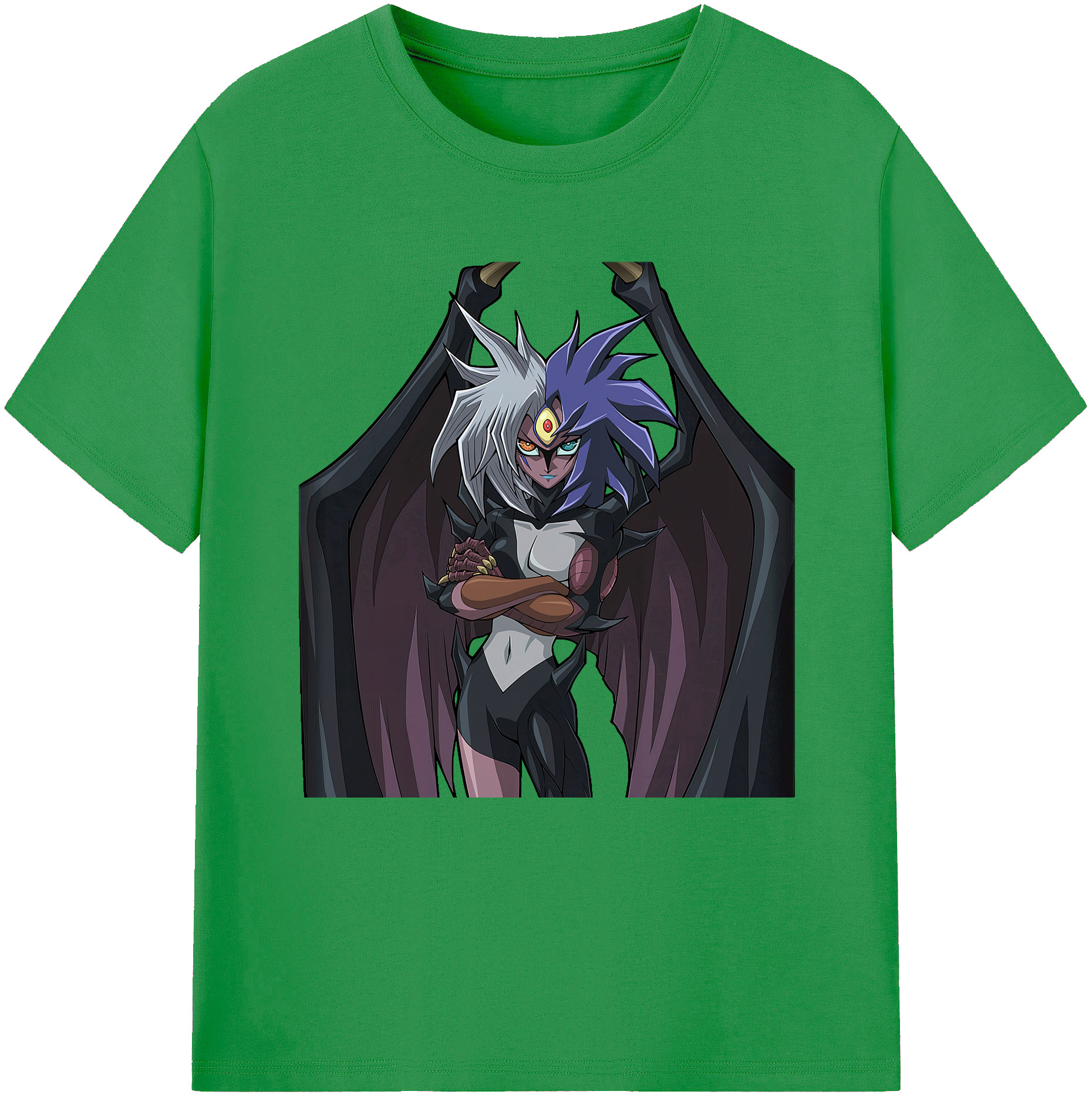 （画像用） 遊☆戯☆王 Yu-Gi-Oh! レディースカジュアルプリントTシャツ（綿100％）