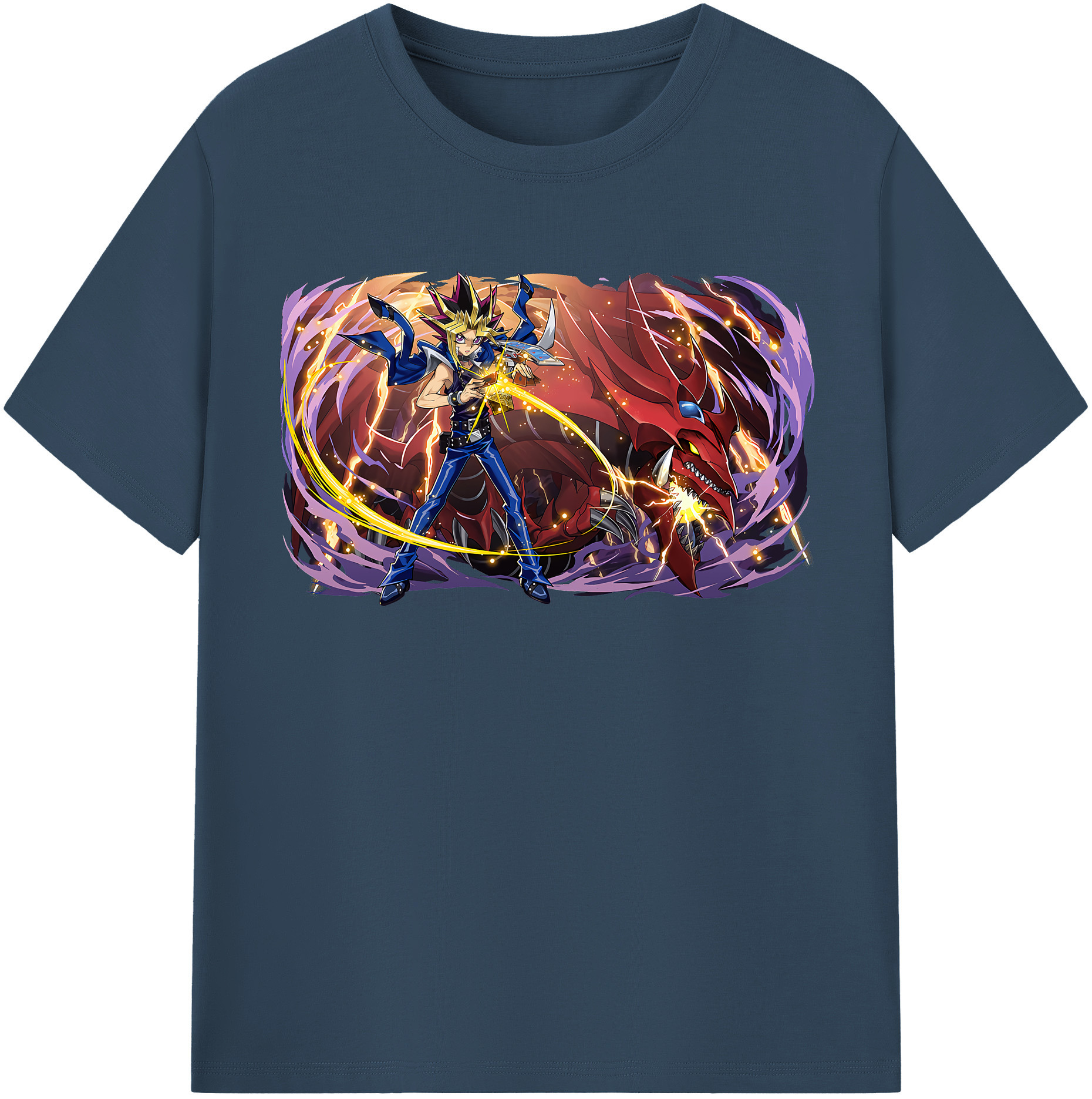 （画像用） 遊☆戯☆王 Yu-Gi-Oh! レディースカジュアルプリントTシャツ（綿100％）