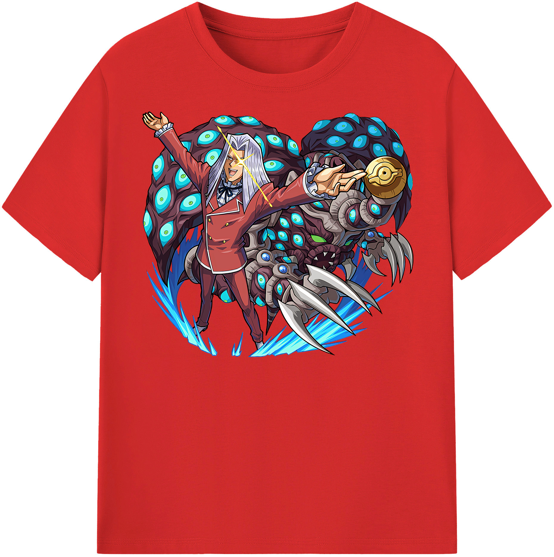 （画像用） 遊☆戯☆王 Yu-Gi-Oh! レディースカジュアルプリントTシャツ（綿100％）