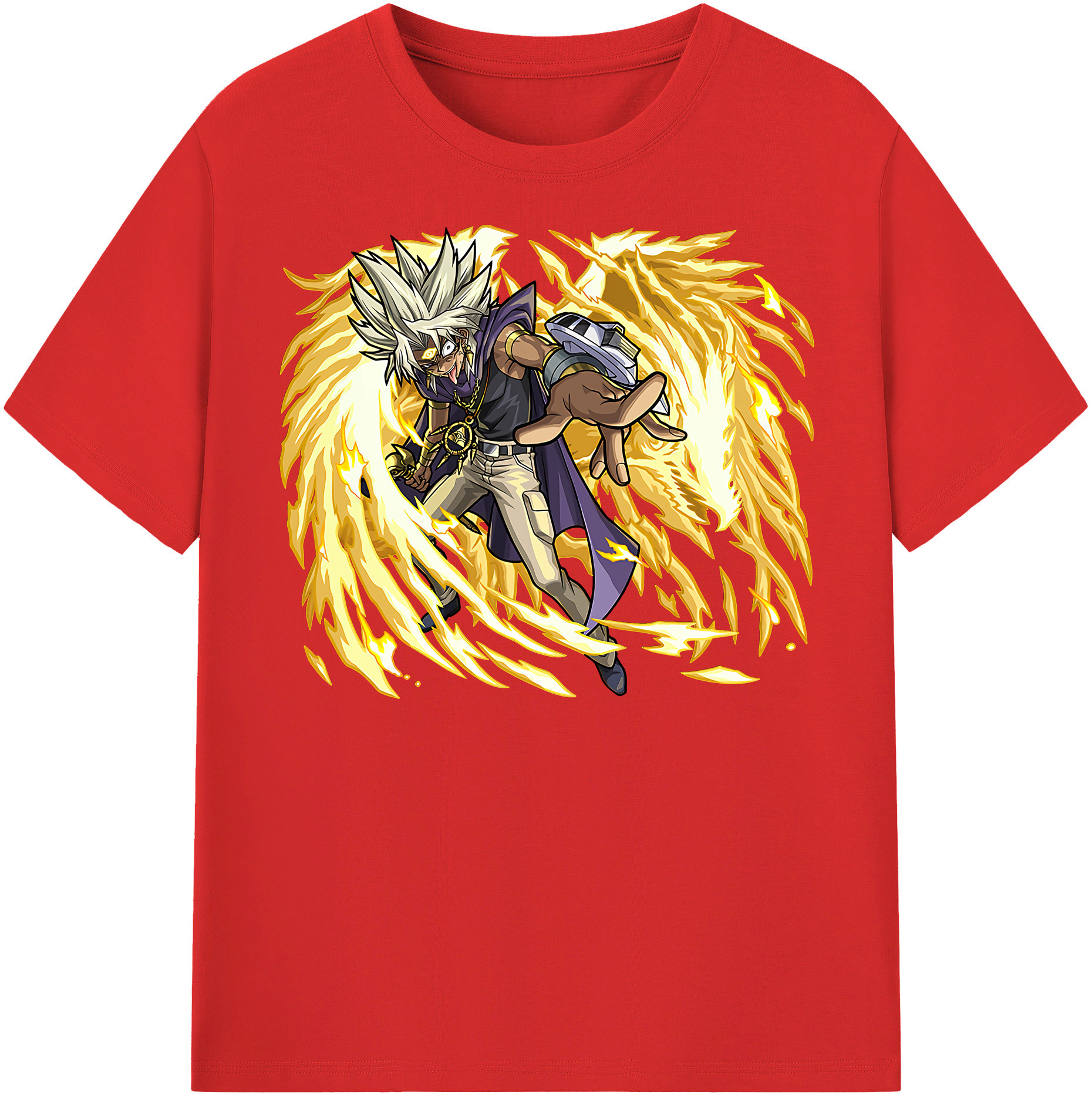 （画像用） 遊☆戯☆王 Yu-Gi-Oh! レディースカジュアルプリントTシャツ（綿100％）