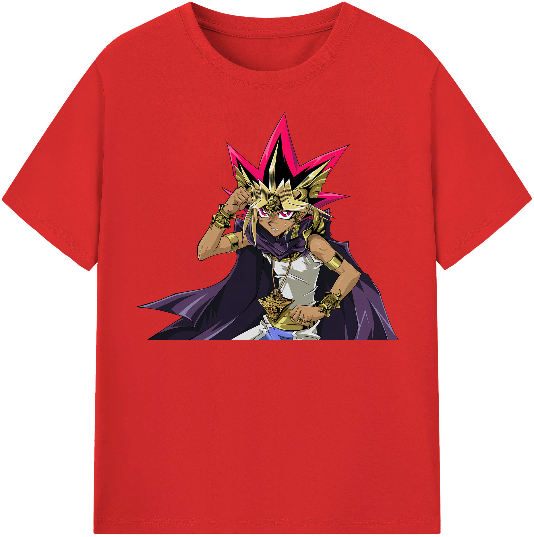 （画像用） 遊☆戯☆王 Yu-Gi-Oh! レディースカジュアルプリントTシャツ（綿100％）