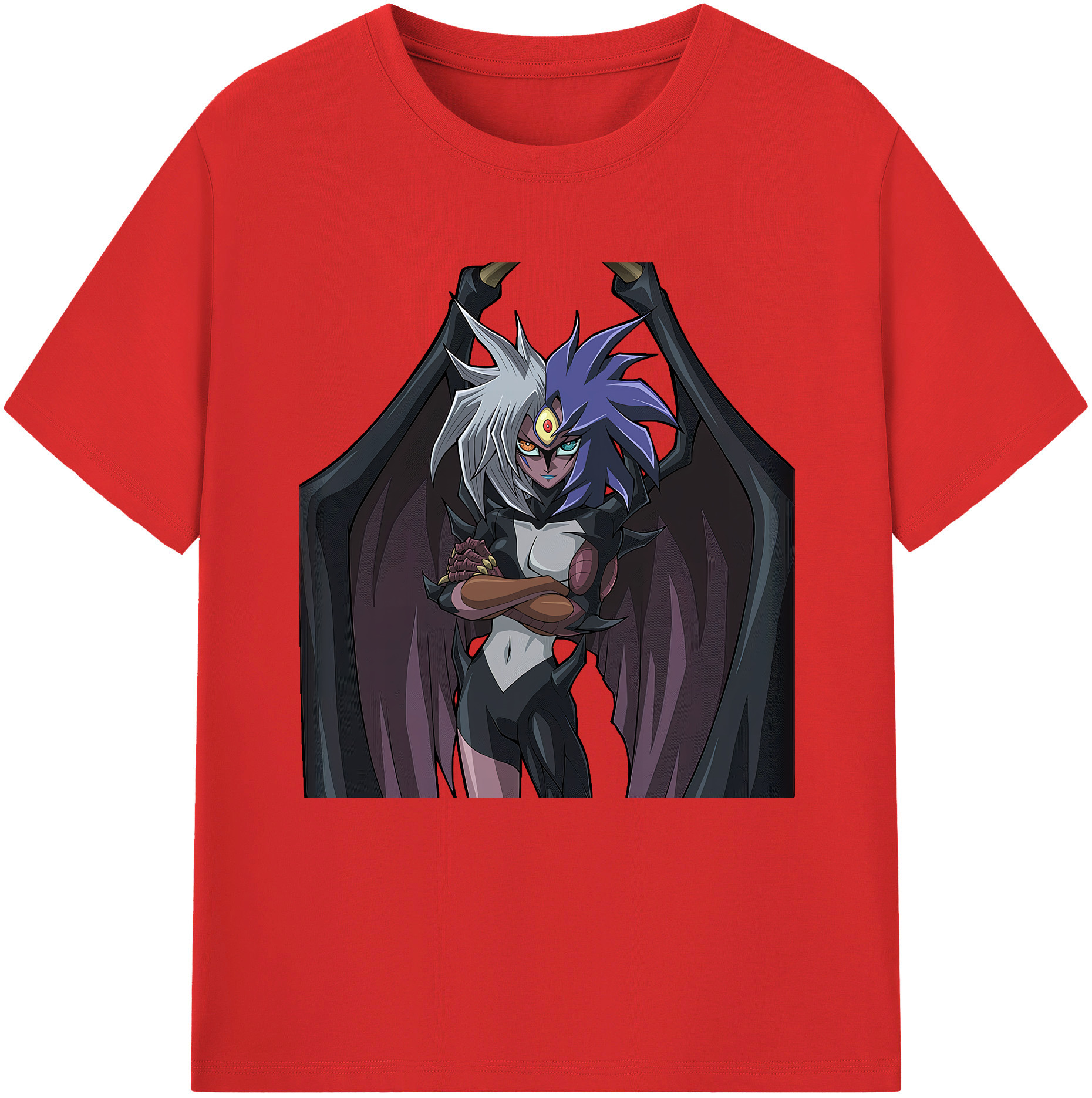 （画像用） 遊☆戯☆王 Yu-Gi-Oh! レディースカジュアルプリントTシャツ（綿100％）