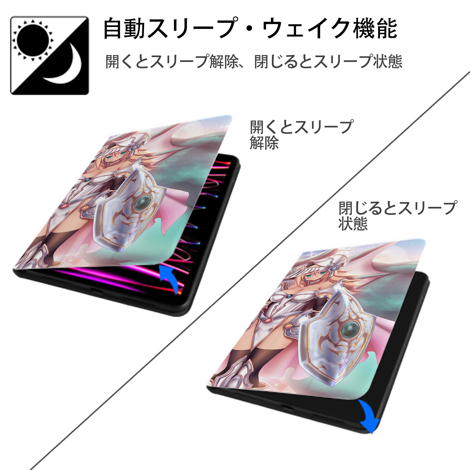 遊☆戯☆王 Yu-Gi-Oh! IPad ケース ブック型 PUレザー TPU 耐衝撃 軽量 薄型 ペン収納なし 全面保護 IPad 各モデル対応
