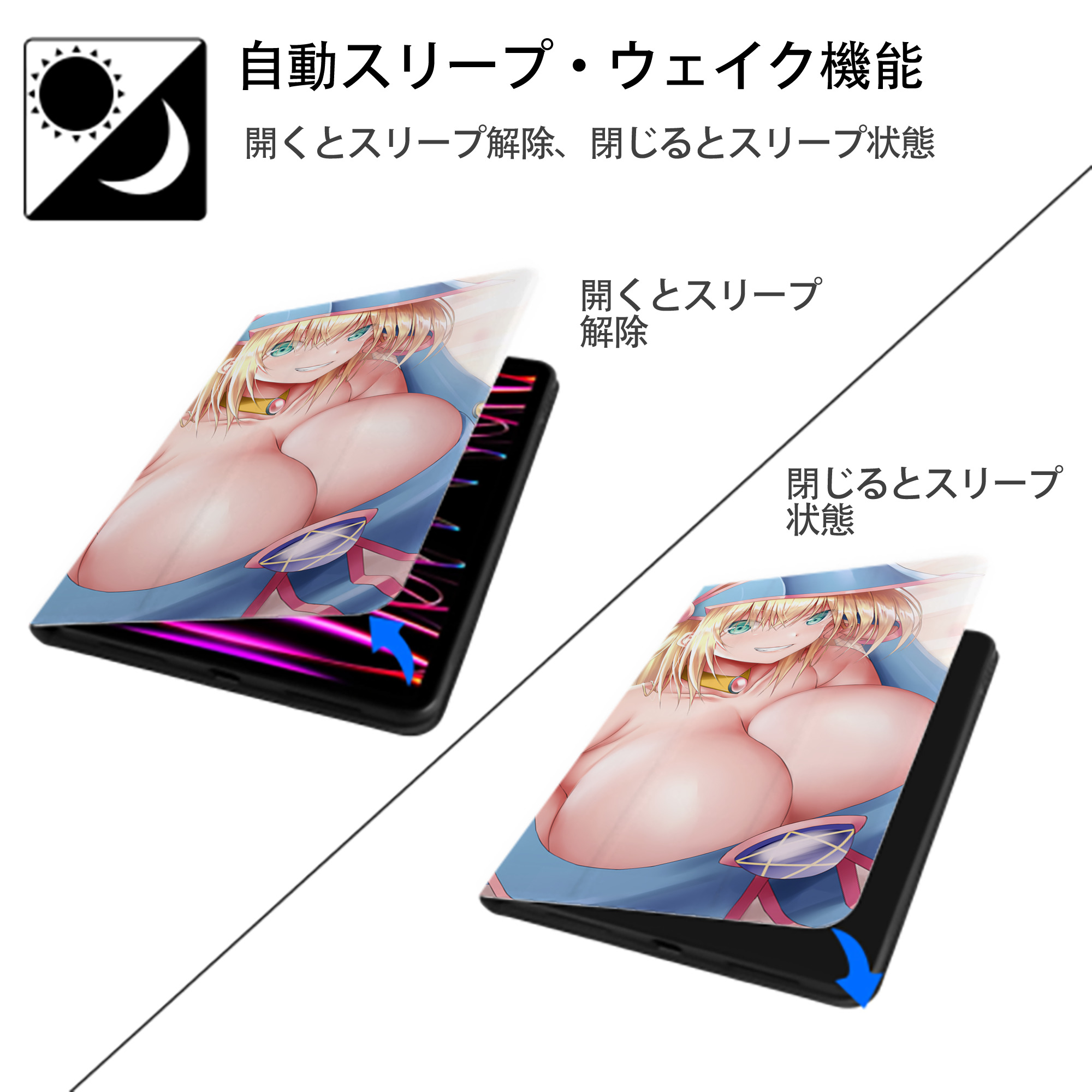 遊☆戯☆王 Yu-Gi-Oh! IPad ケース ブック型 PUレザー TPU 耐衝撃 軽量 薄型 ペン収納なし 全面保護 IPad 各モデル対応