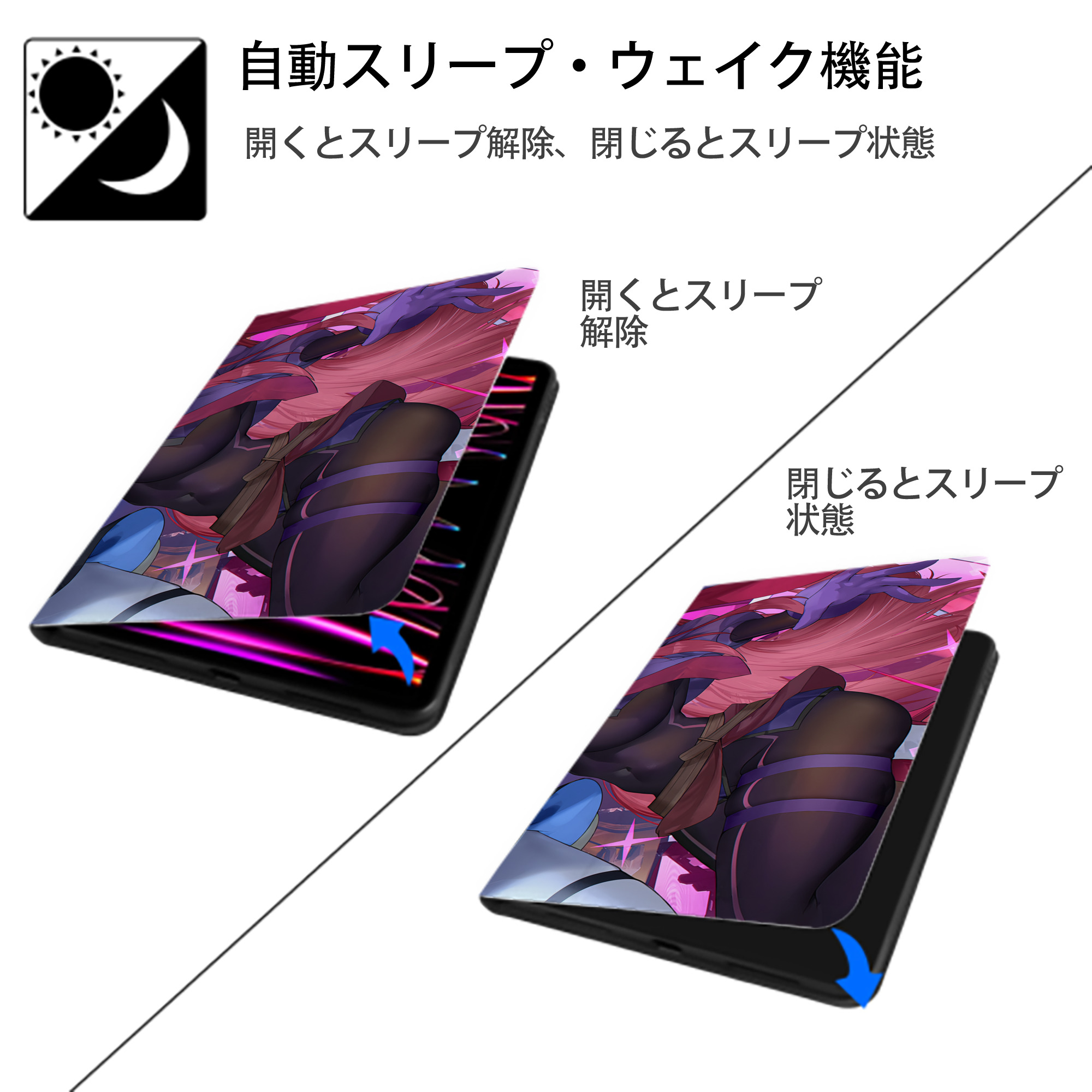 遊☆戯☆王 Yu-Gi-Oh! IPad ケース ブック型 PUレザー TPU 耐衝撃 軽量 薄型 ペン収納なし 全面保護 IPad 各モデル対応